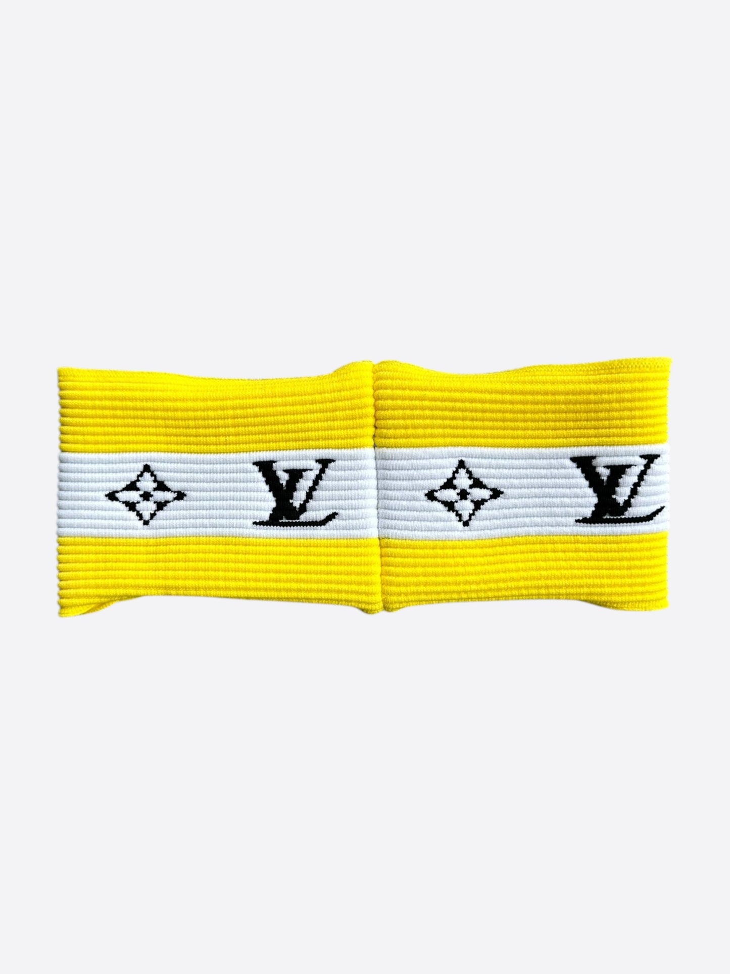 Louis Vuitton Yellow & White Striped Headband