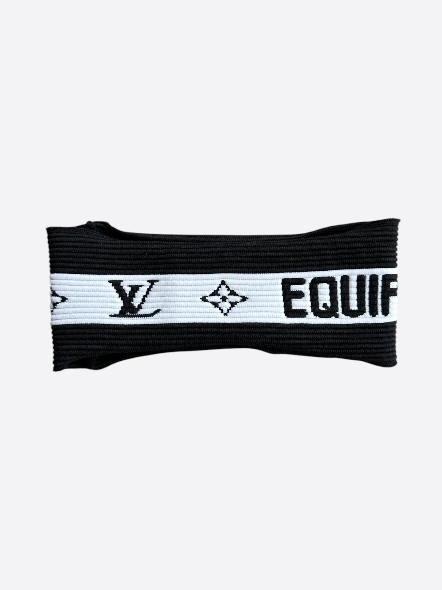Louis Vuitton Black & White Striped Headband