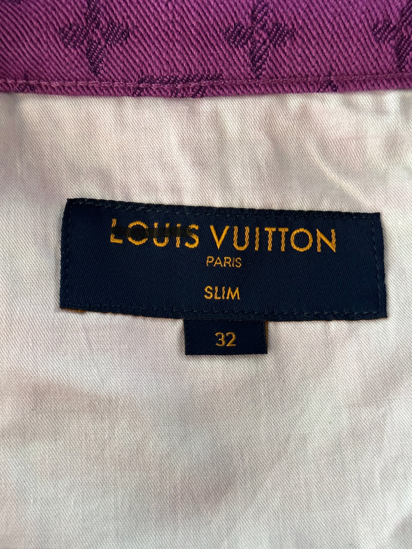 Louis Vuitton Purple Monogram Slim Jeans