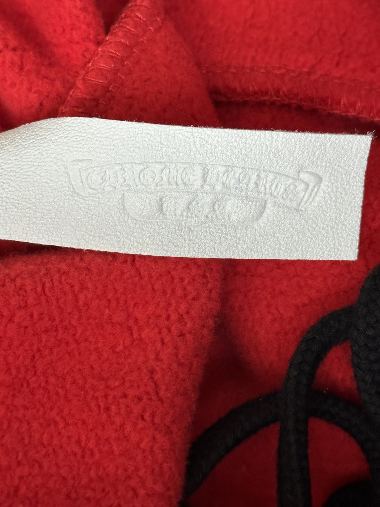 Chrome Hearts Red & White Triple Cross Embroidered Shorts