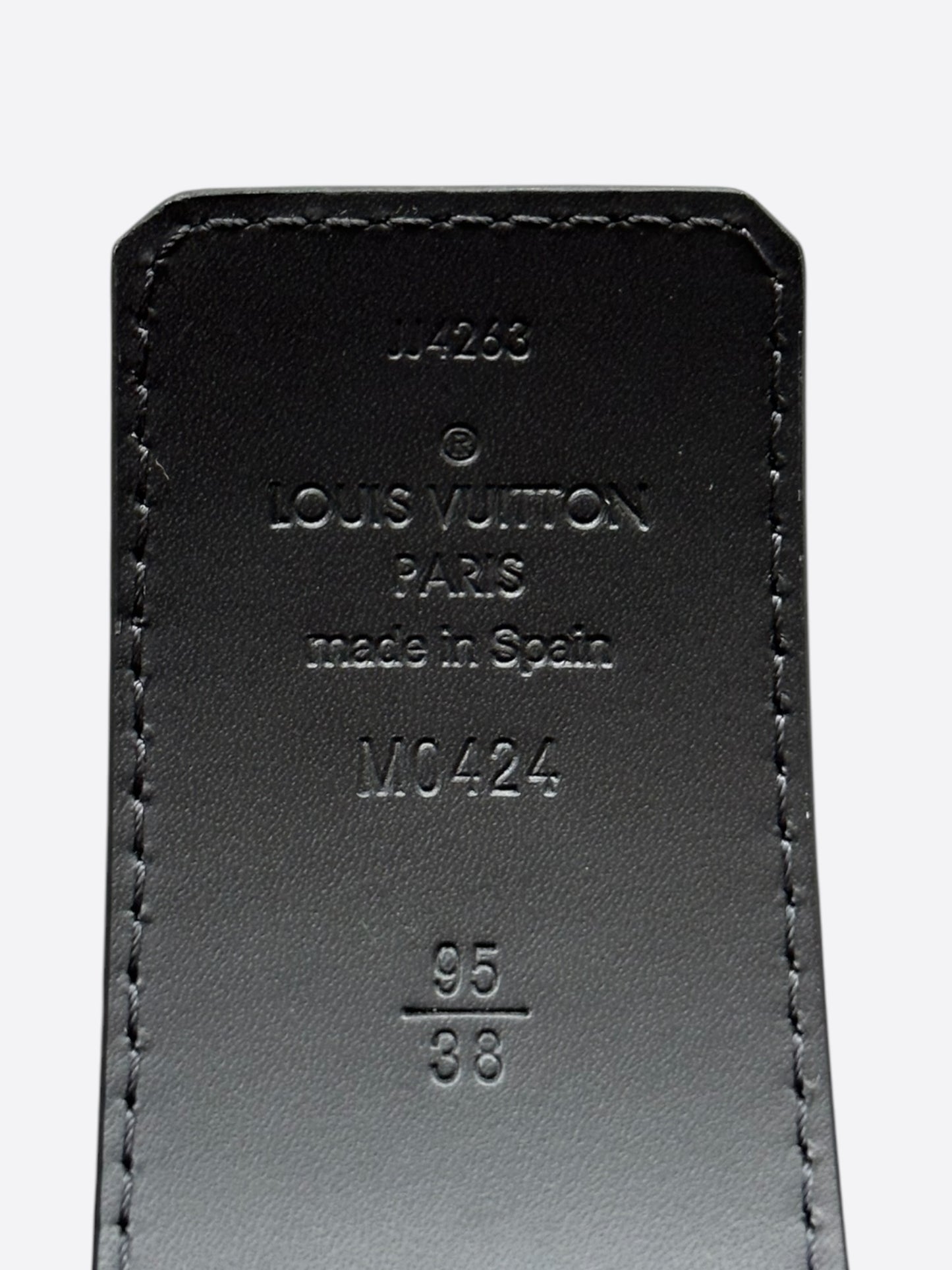 Louis Vuitton Black Taurillon Monogram Reversible Belt