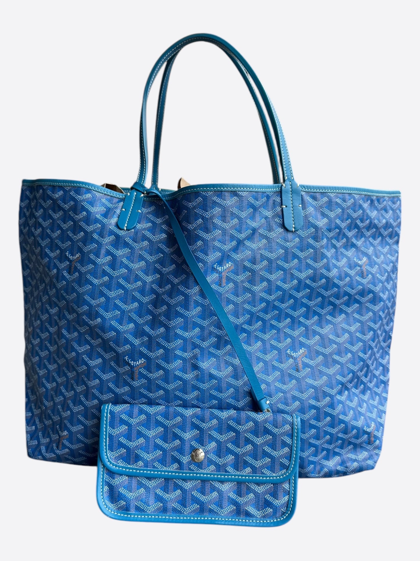 Goyard Blue St Louis Tote