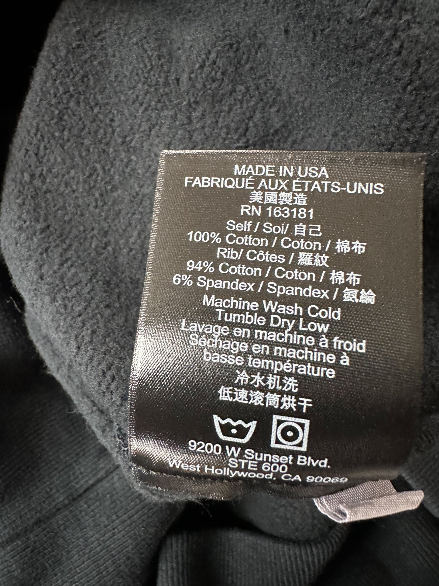 Rhude Vintage Black 4X4 Hoodie