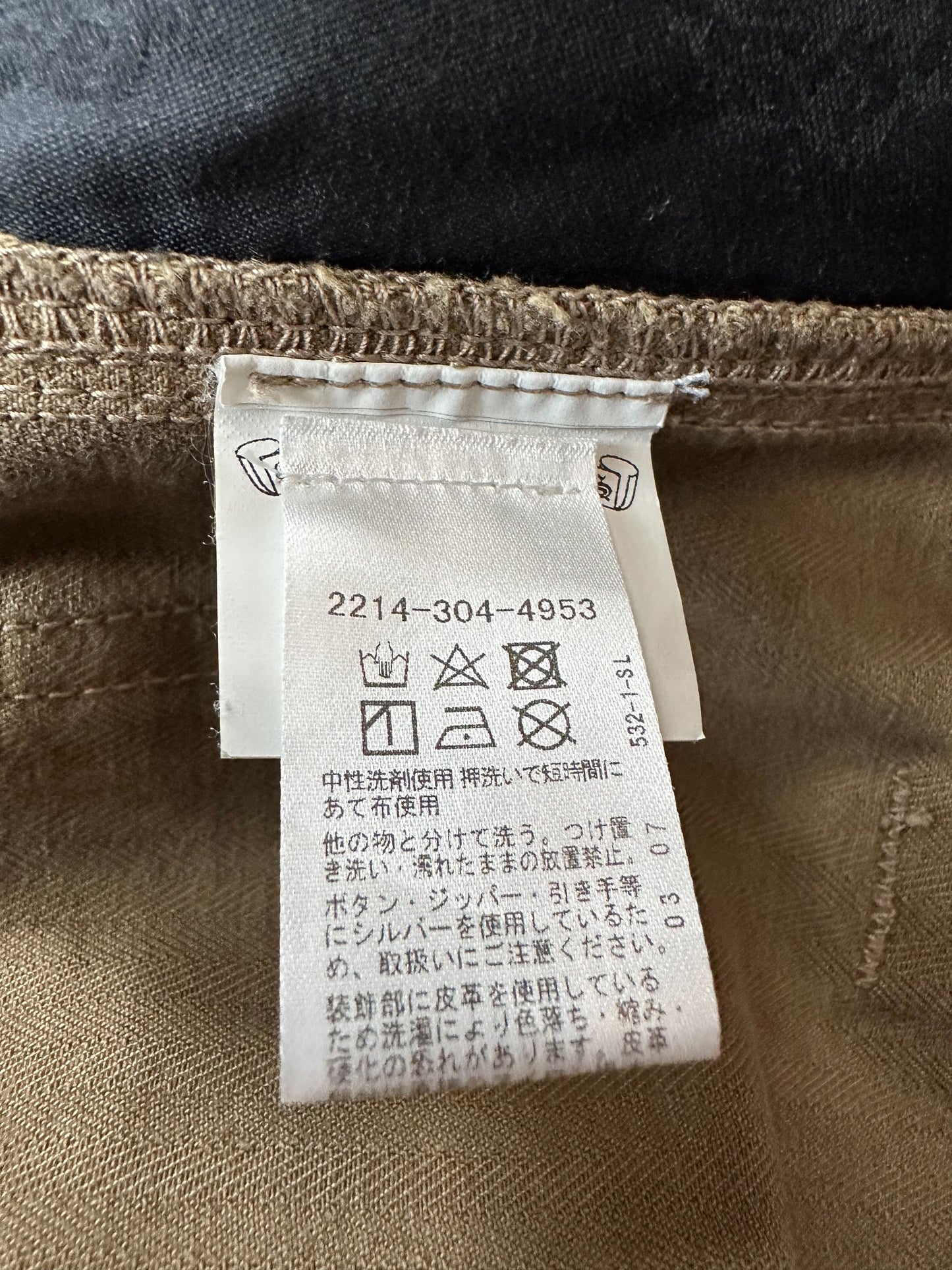 Chrome Hearts Tan Herringbone Carpenter Pants