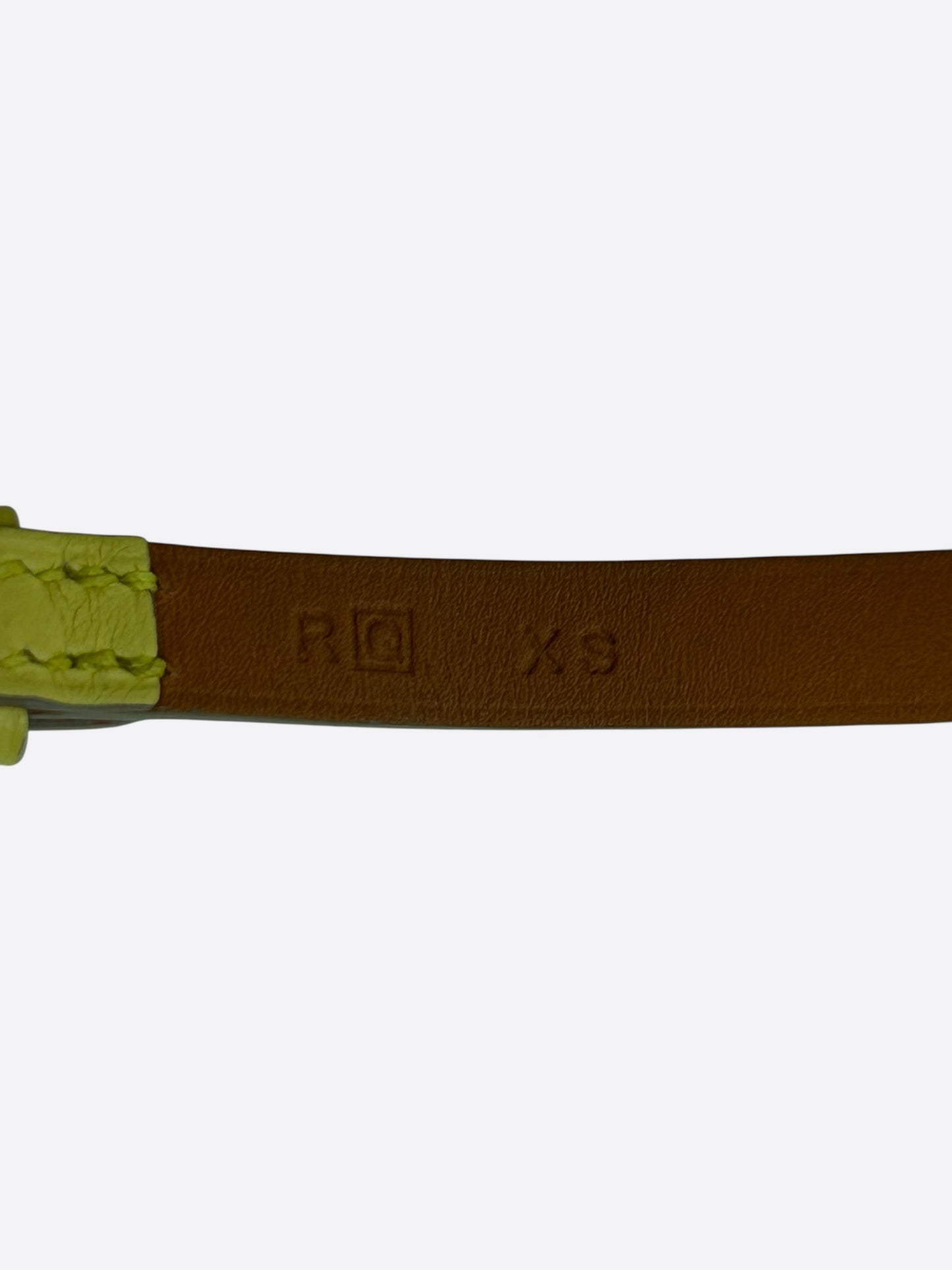 Hermes Yellow Swift & Palladium Hardware Etriviere Double Tour Bracelet