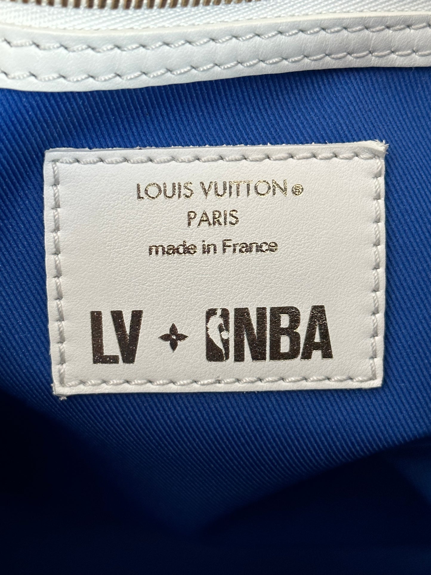 Louis Vuitton NBA Brown & White Monogram Keepall 50