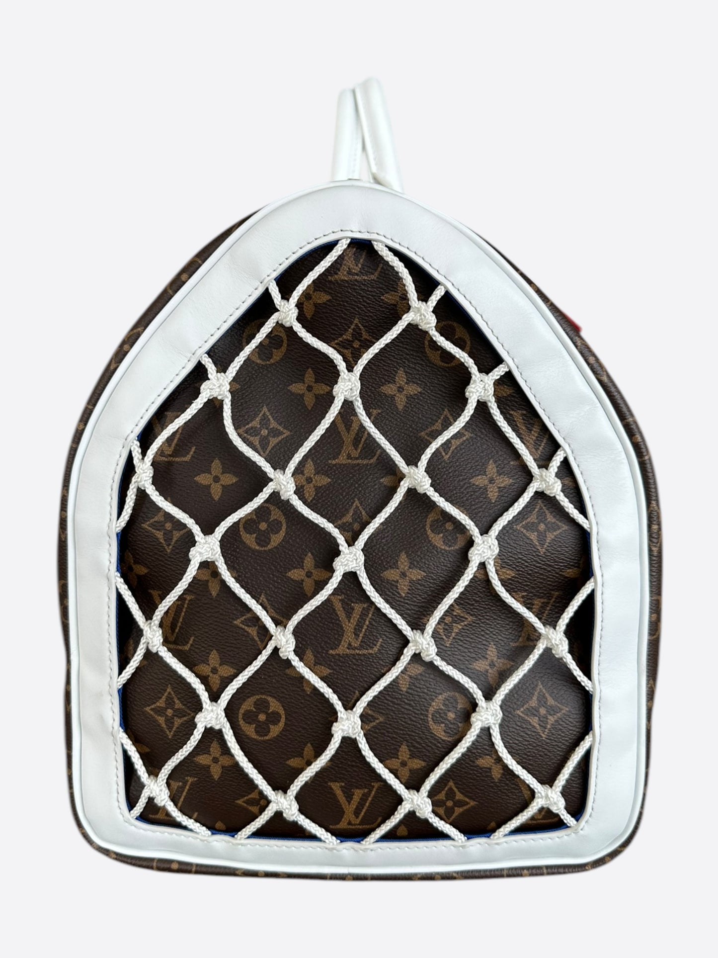 Louis Vuitton NBA Brown & White Monogram Keepall 50