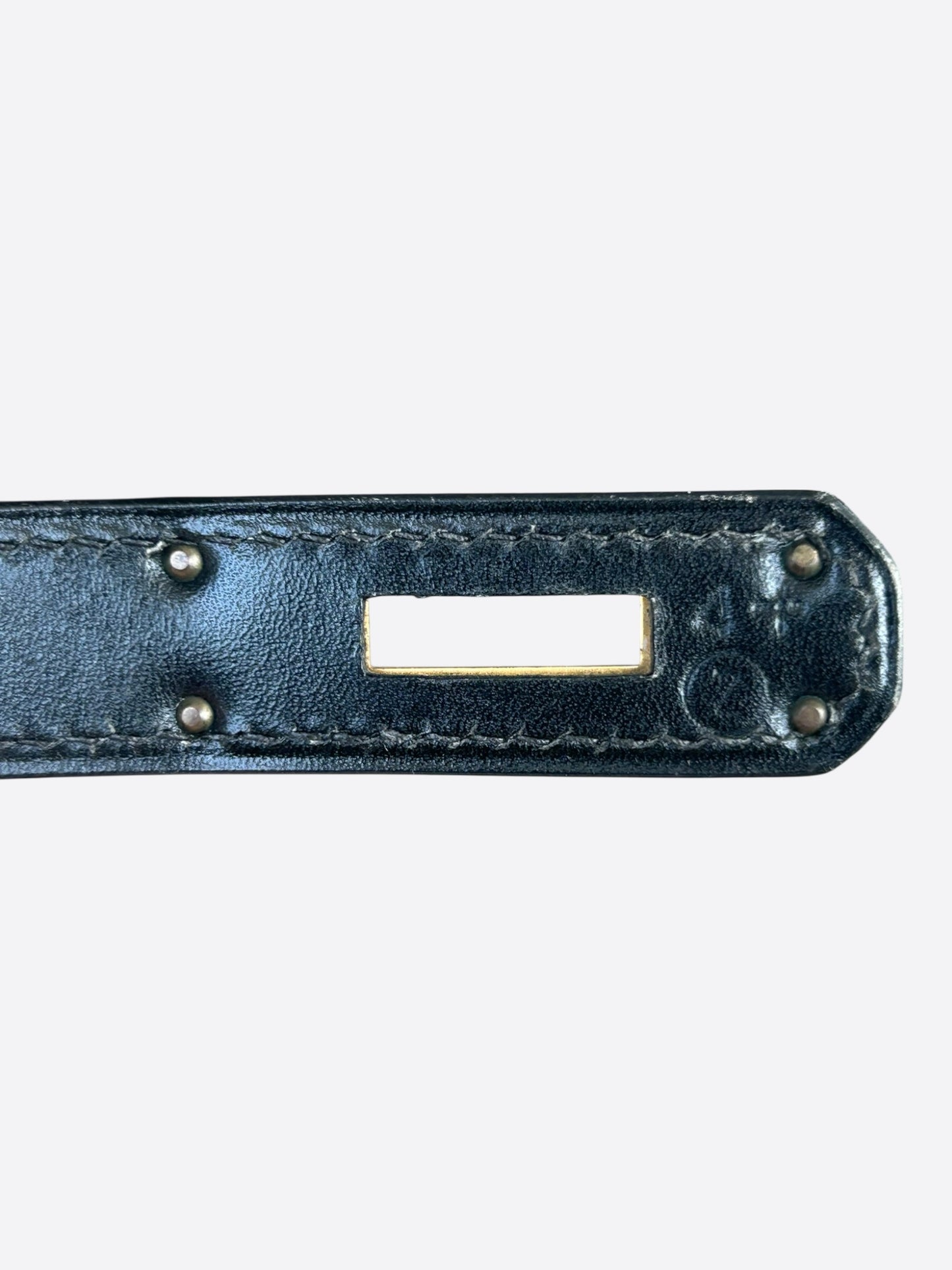 Hermes Black Box Leather & Gold Hardware Kelly 28