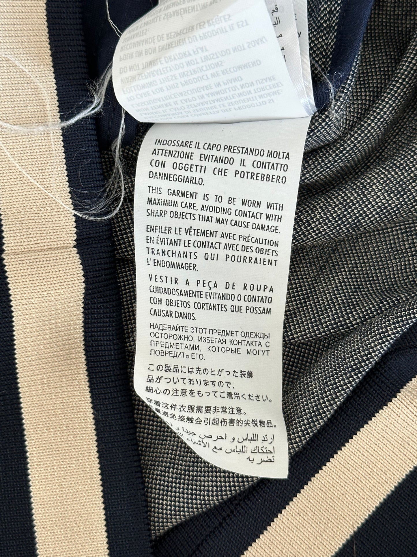 Gucci Blue & White GG Jacquard Monogram Track Jacket