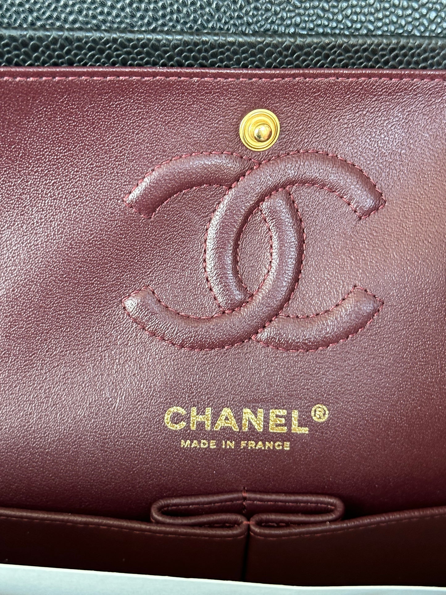 Chanel Black Caviar Quilted Small Flap Bag