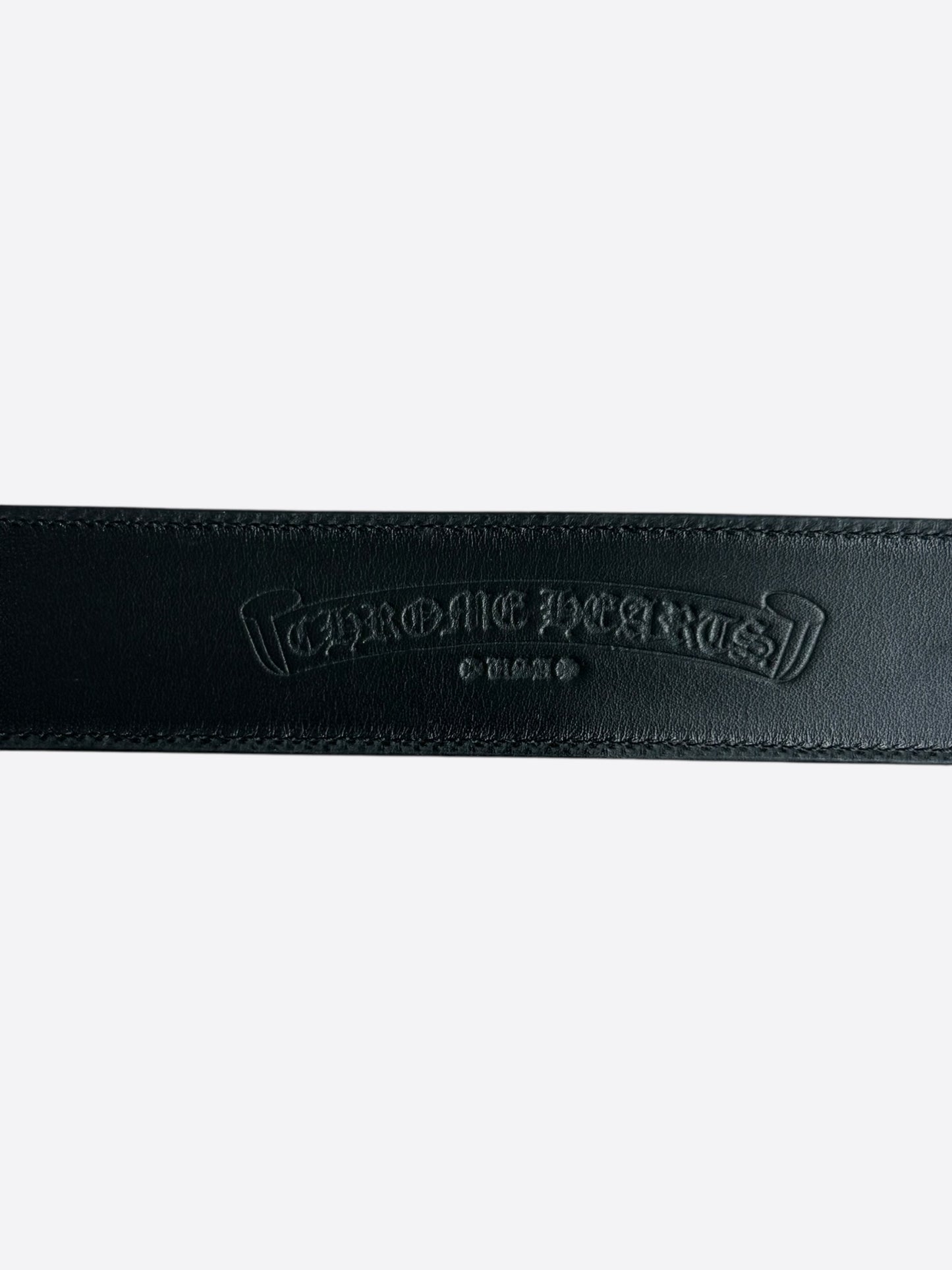 Chrome Hearts Black & Silver Oval Cross Belt