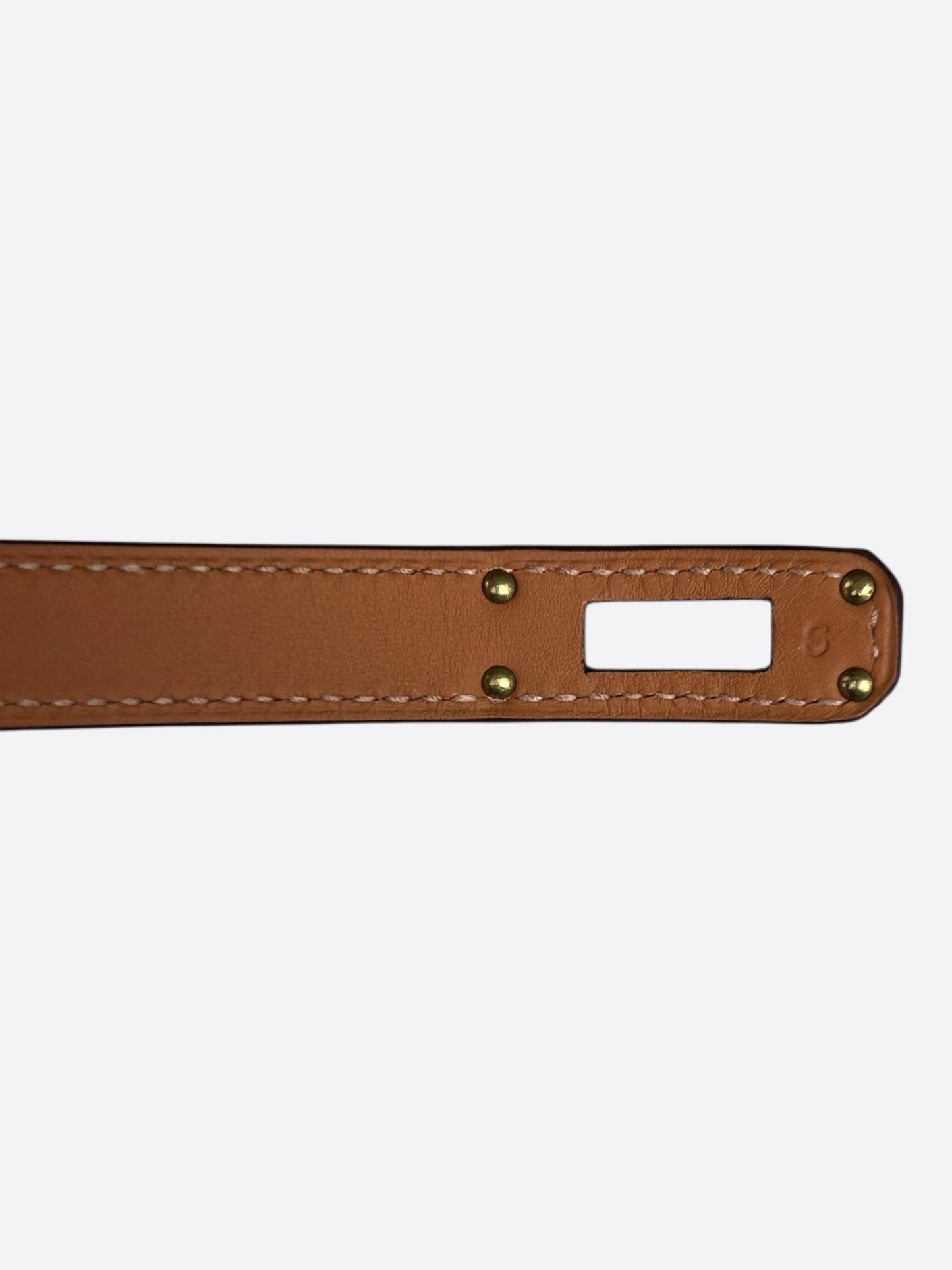 Hermes Pink Swift & Gold Hardware Kelly Double Tour Bracelet