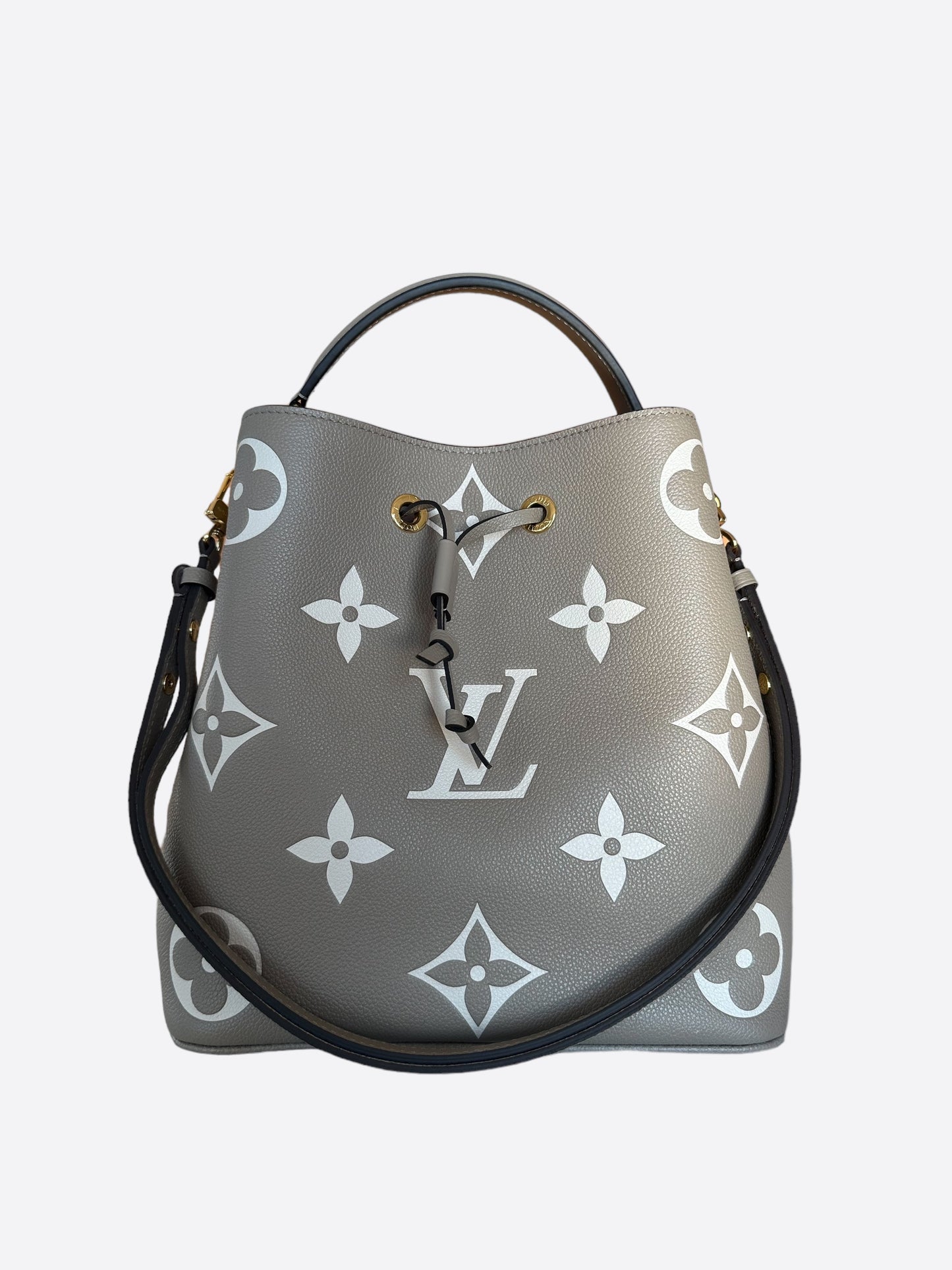 Louis Vuitton Dove & Cream Empreinte Monogram Neo Noe MM