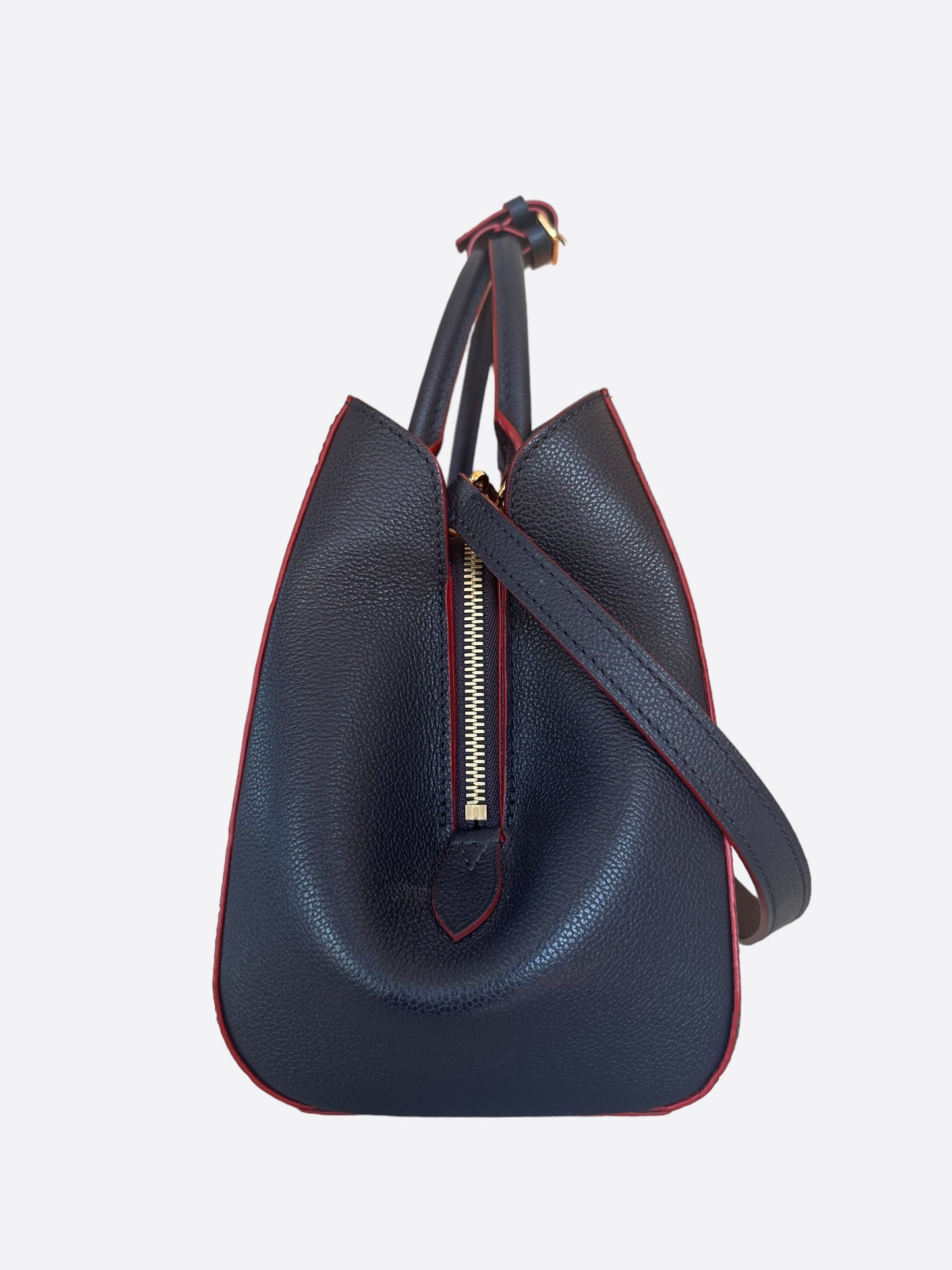 Louis Vuitton Navy & Red Monogram Empreinte Montaigne MM