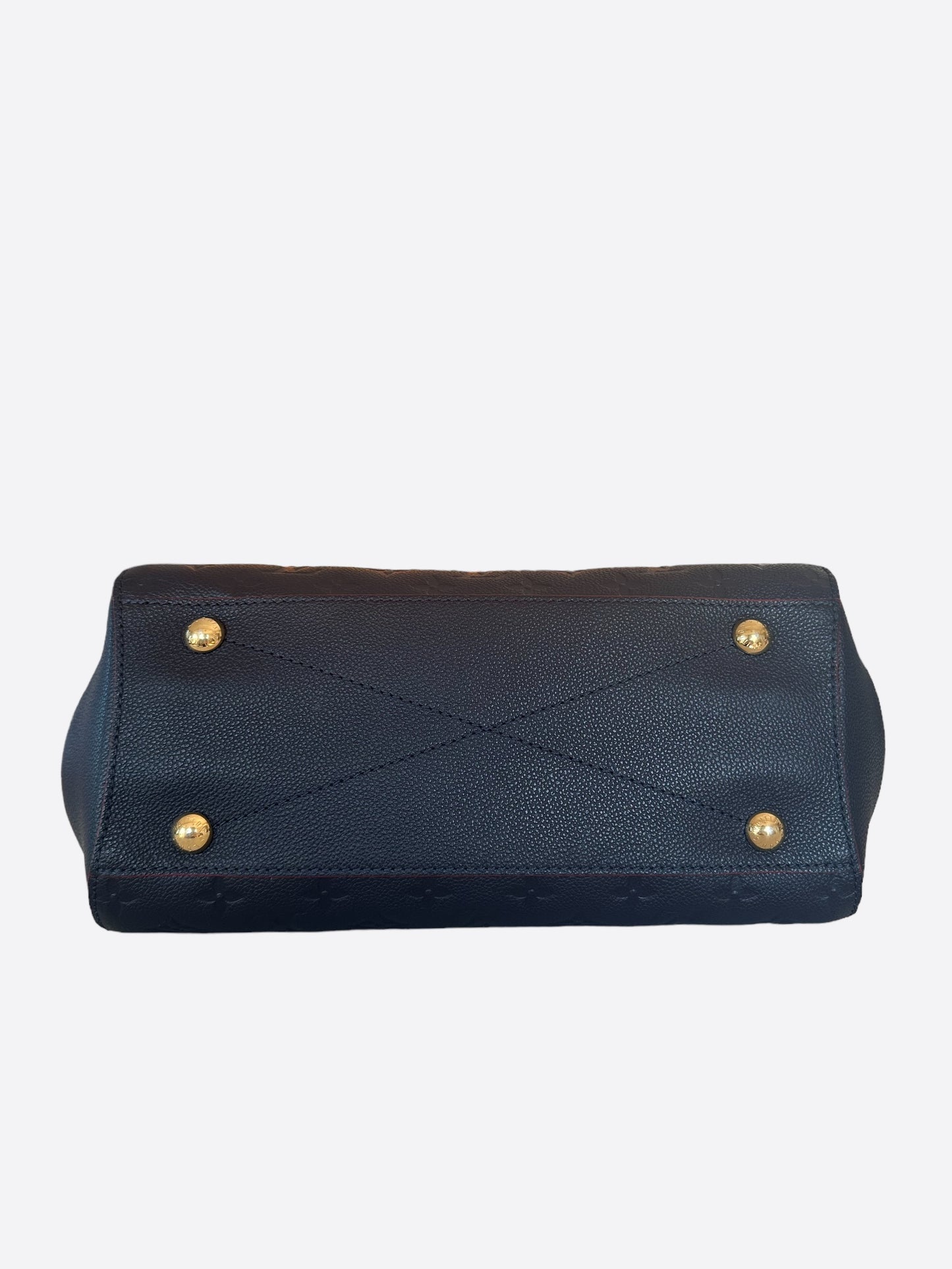 Louis Vuitton Navy & Red Monogram Empreinte Montaigne MM