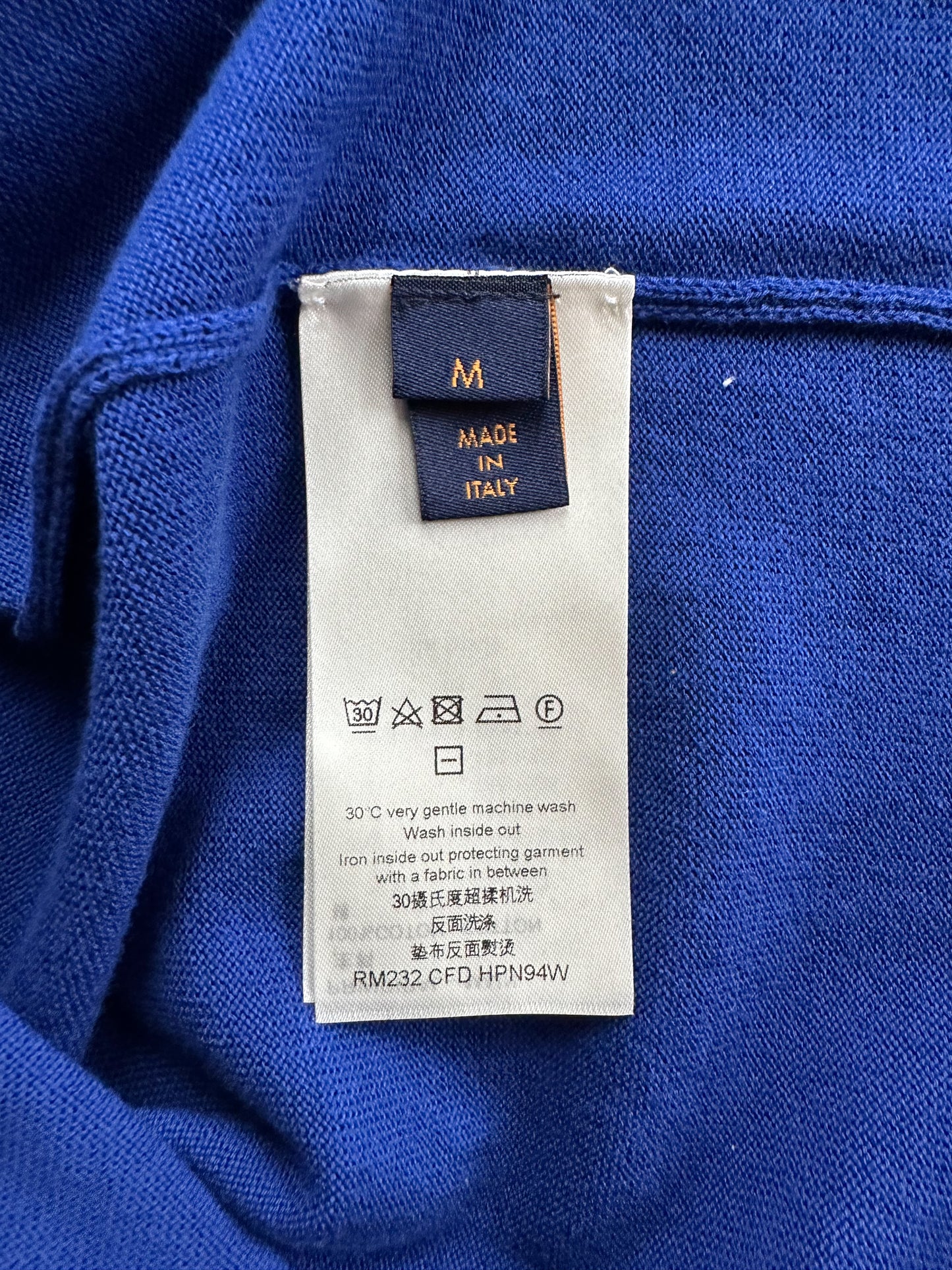 Louis Vuitton Blue & White Since 1854 Intarsia T-Shirt