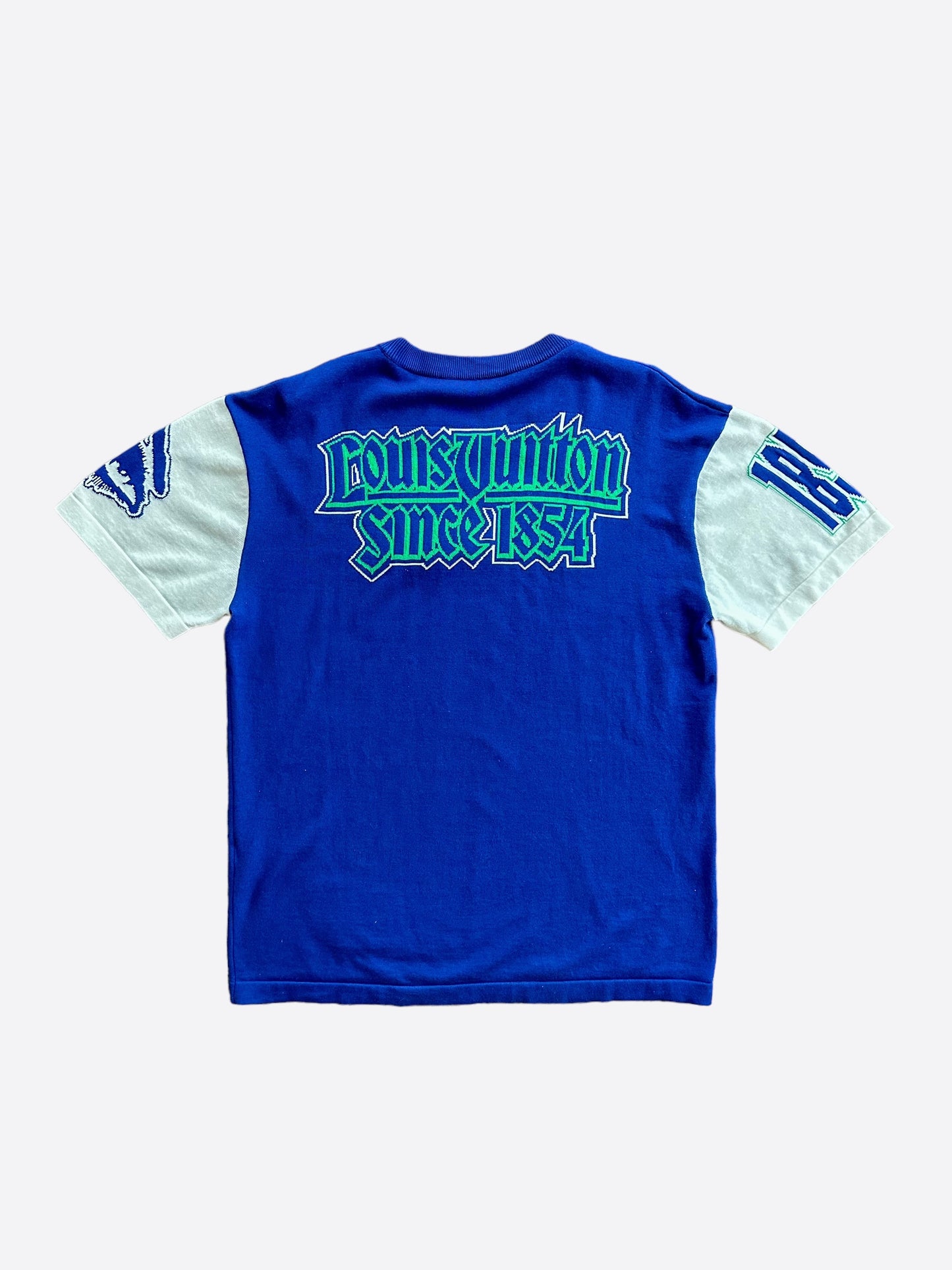 Louis Vuitton Blue & White Since 1854 Intarsia T-Shirt