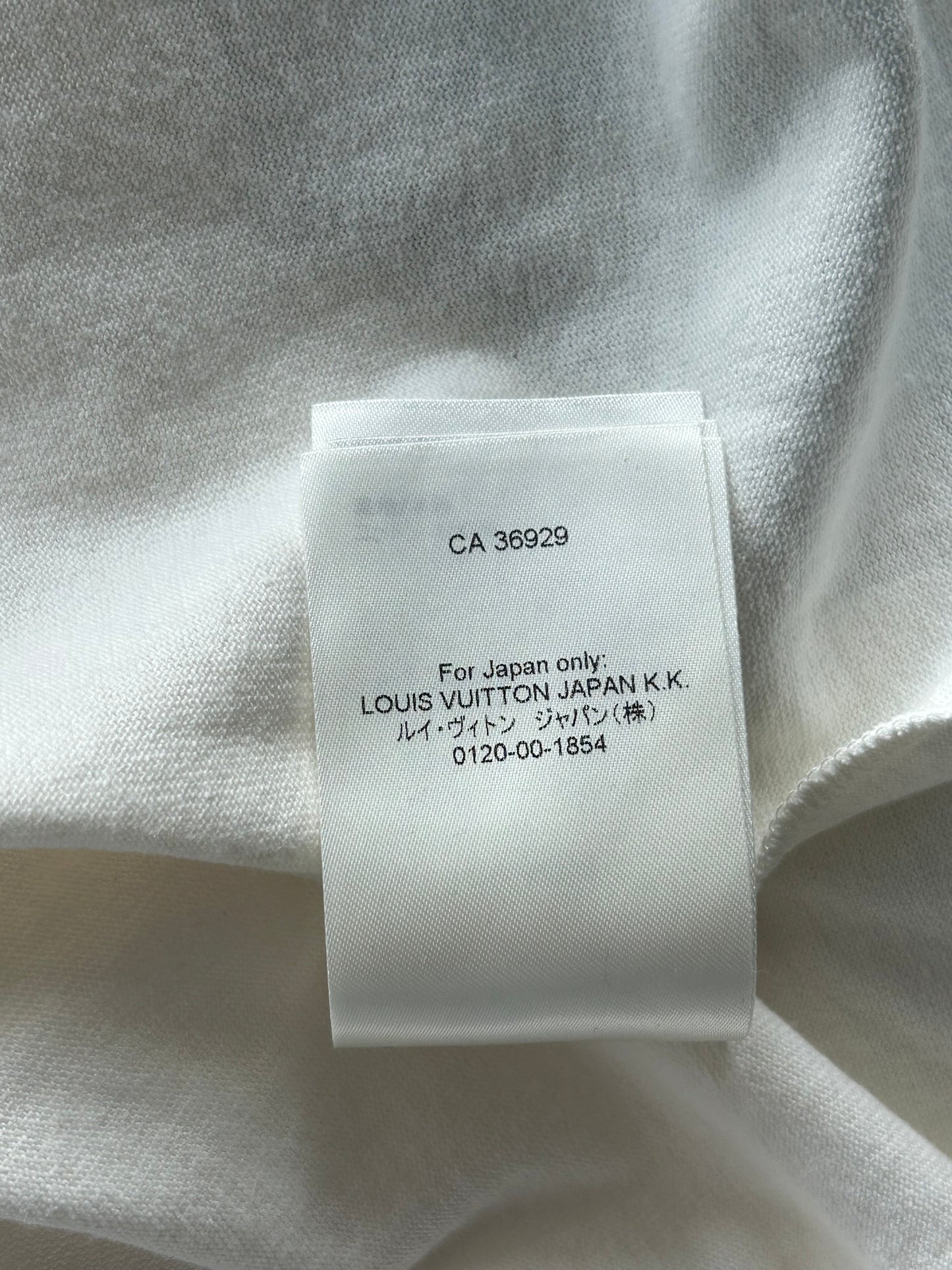 Louis Vuitton White Graffiti Logo Embroidered T-Shirt