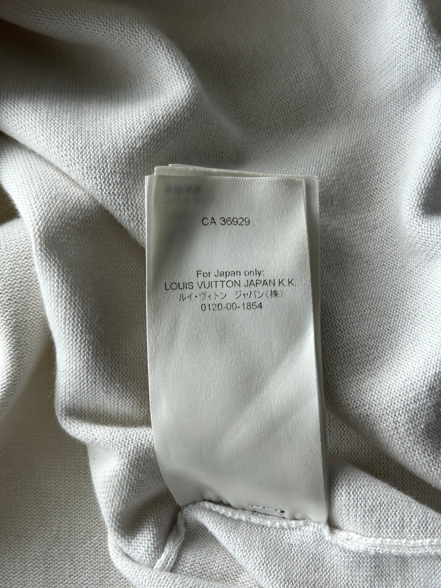 Louis Vuitton White & Pink Flower Logo Intarsia T-Shirt