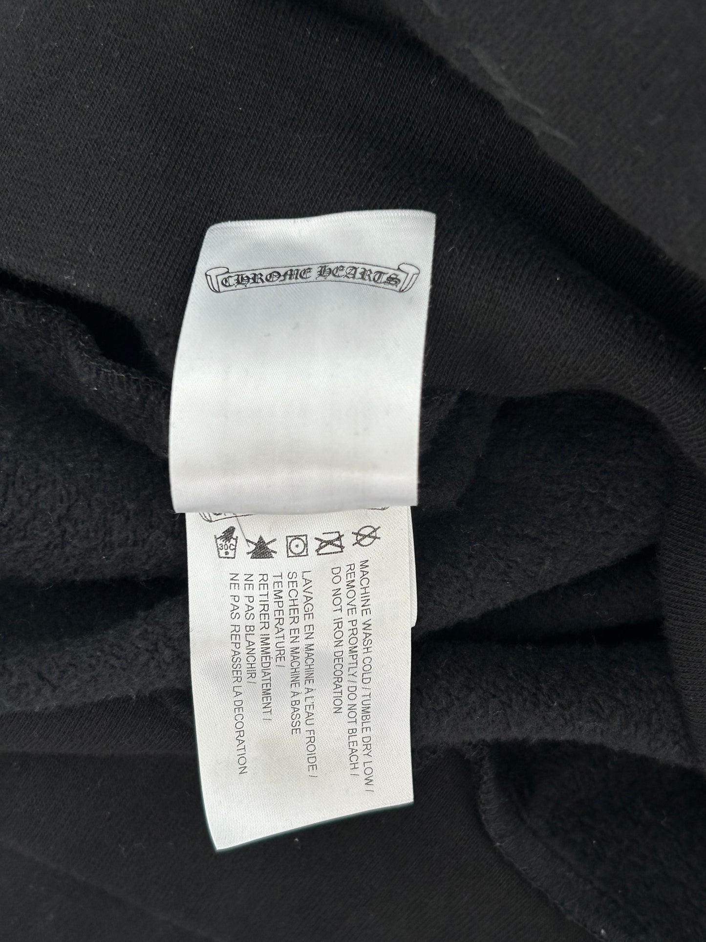 Chrome Hearts Black & Yellow Online Exclusive Horseshoe Logo Hoodie