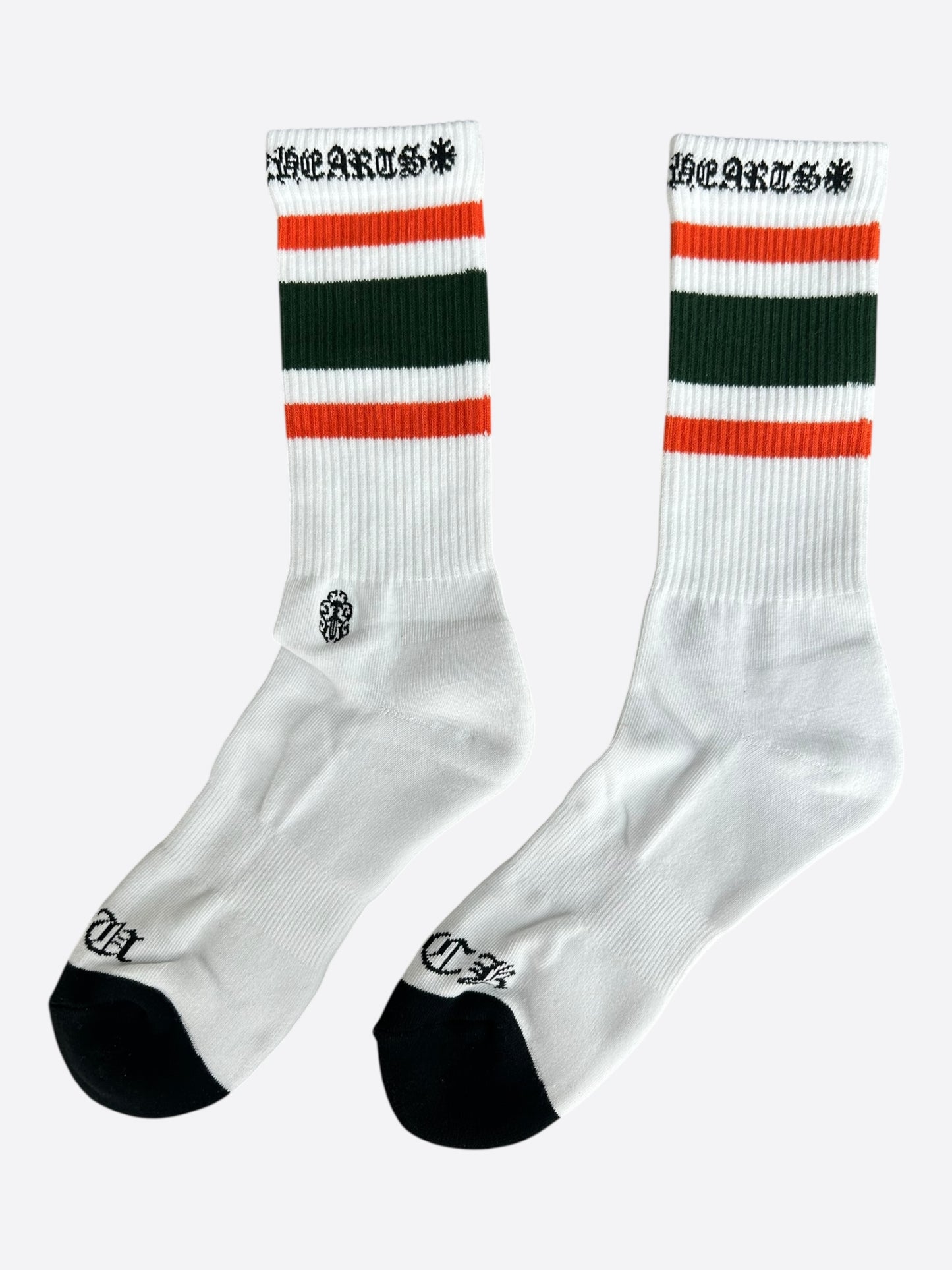 Chrome Hearts White & Multicolor Dagger Logo Socks