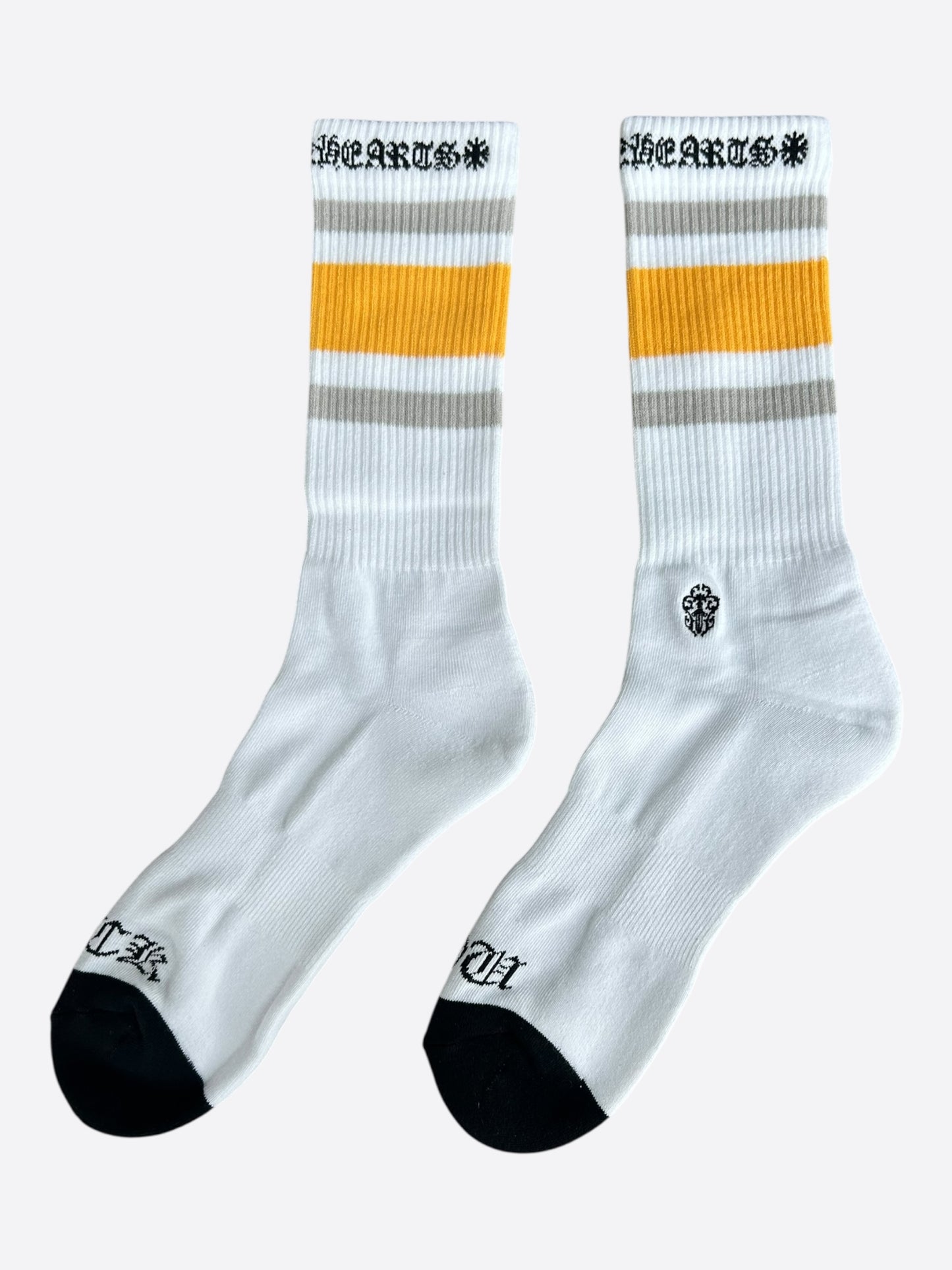 Chrome Hearts White & Multicolor Dagger Logo Socks