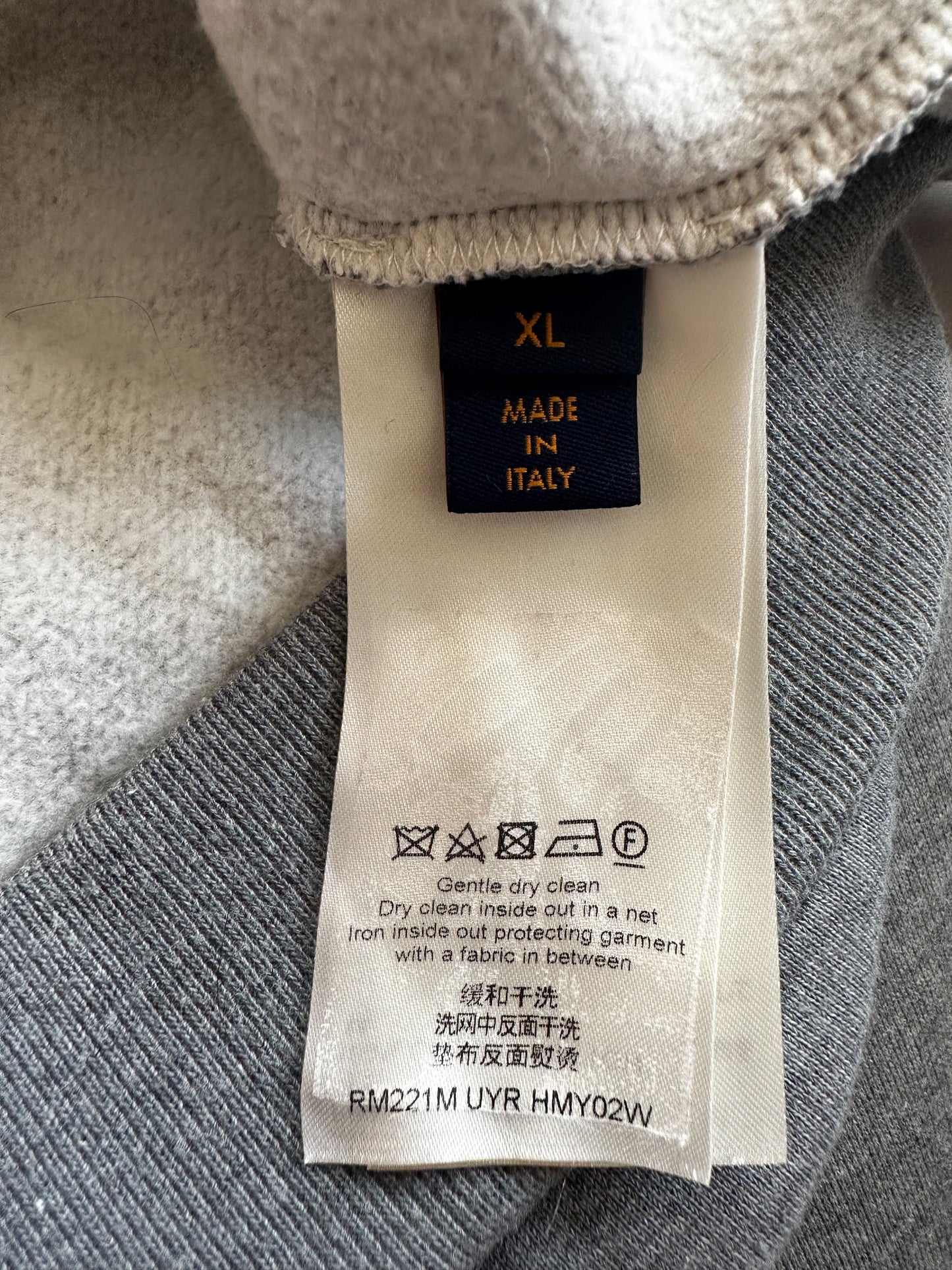 Louis Vuitton Nigo Grey Heart Logo Sweater