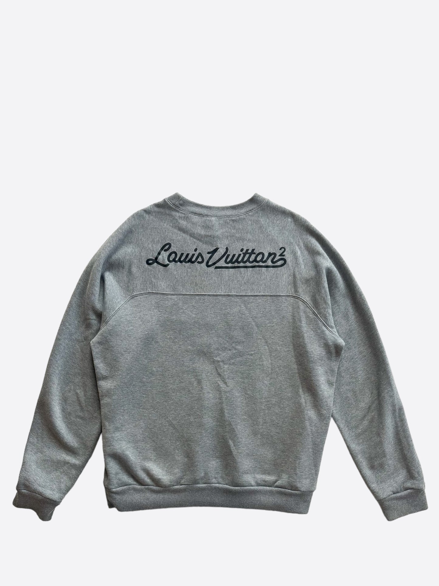 Louis Vuitton Nigo Grey Heart Logo Sweater