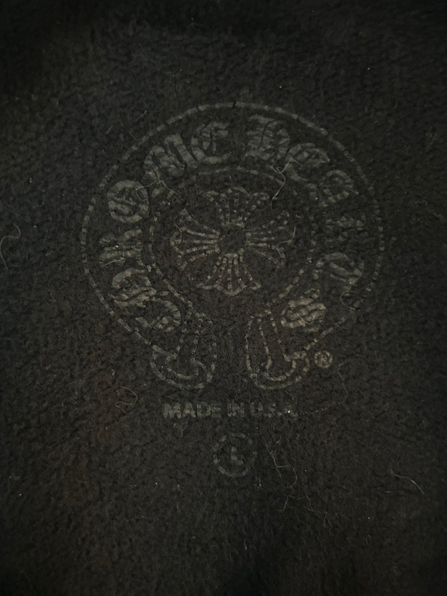 Chrome Hearts Black & White Horseshoe Logo Hoodie
