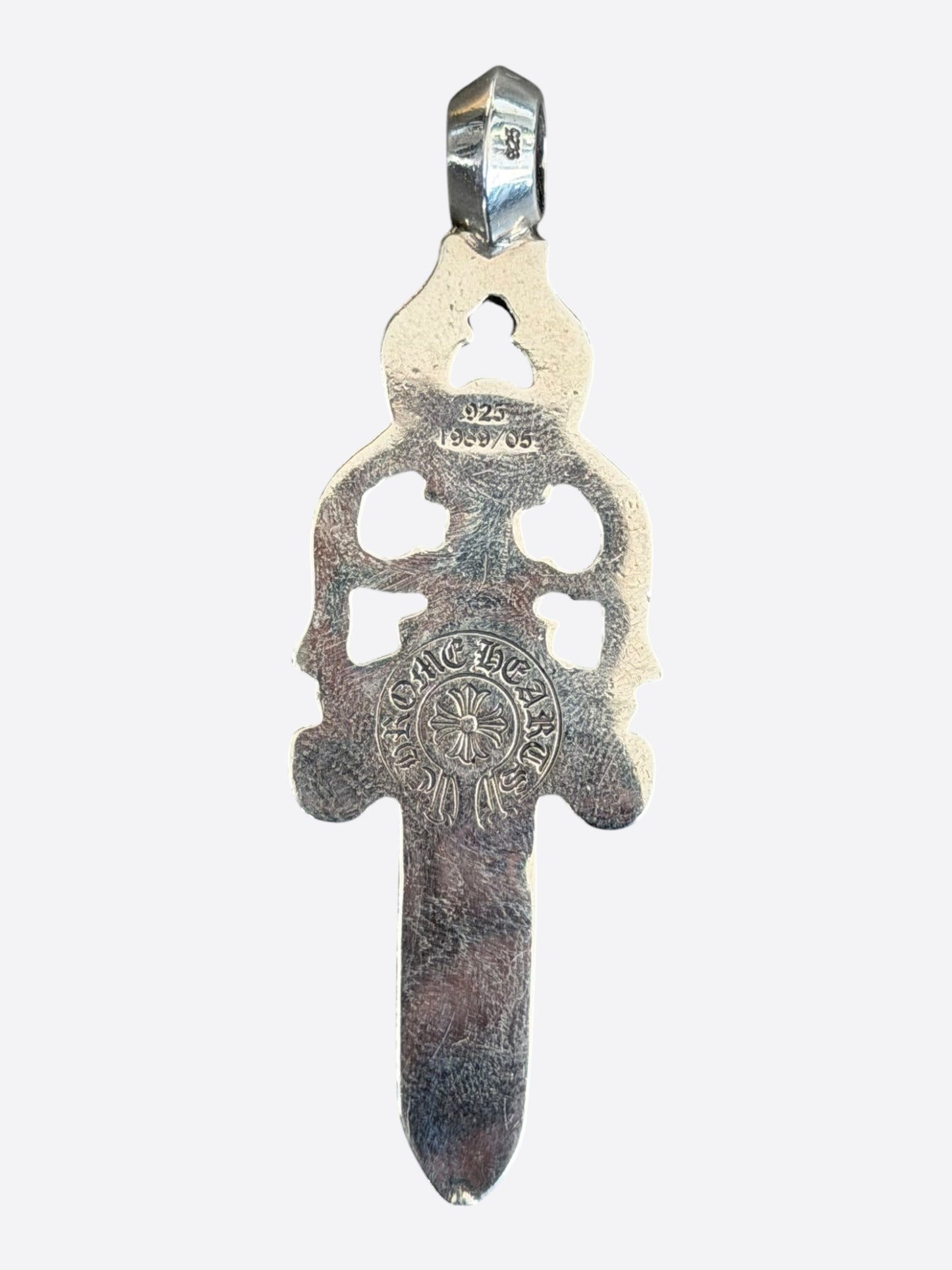 Chrome Hearts Silver Large Dagger Pendant