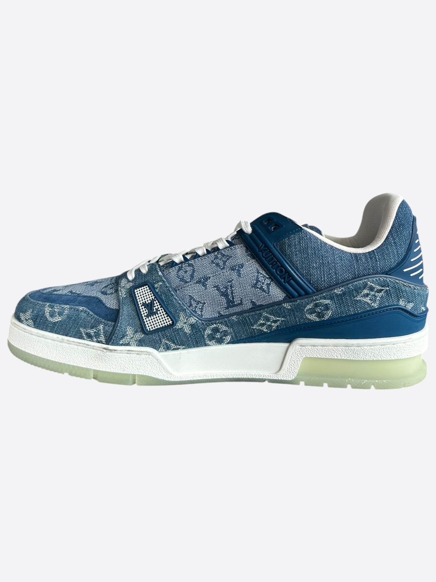 Louis Vuitton Blue Denim Monogram Trainers
