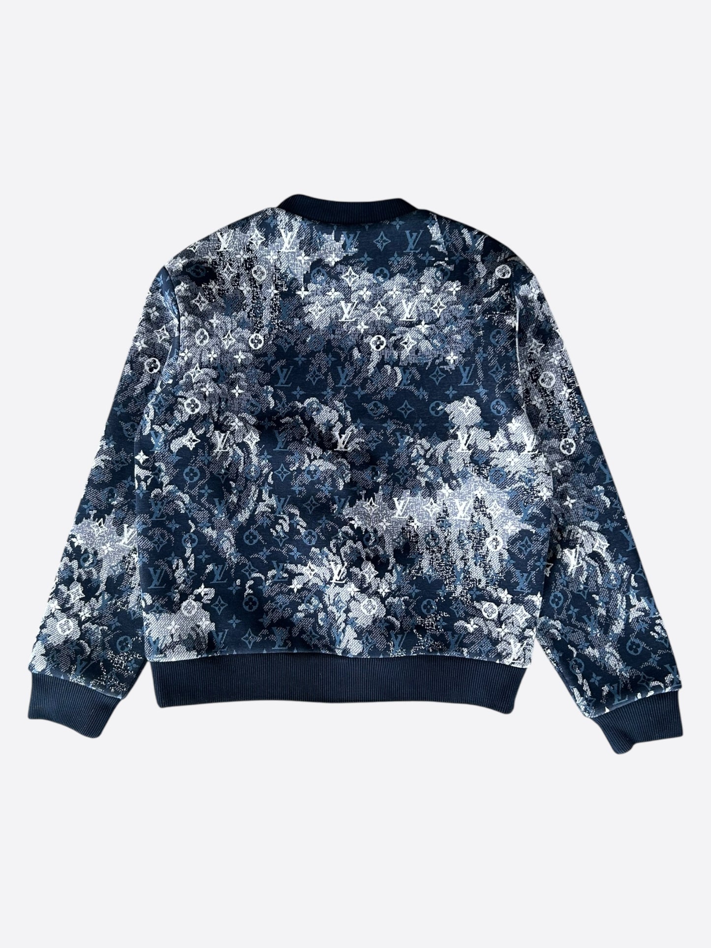 Louis Vuitton Blue Tapestry Monogram Sweater