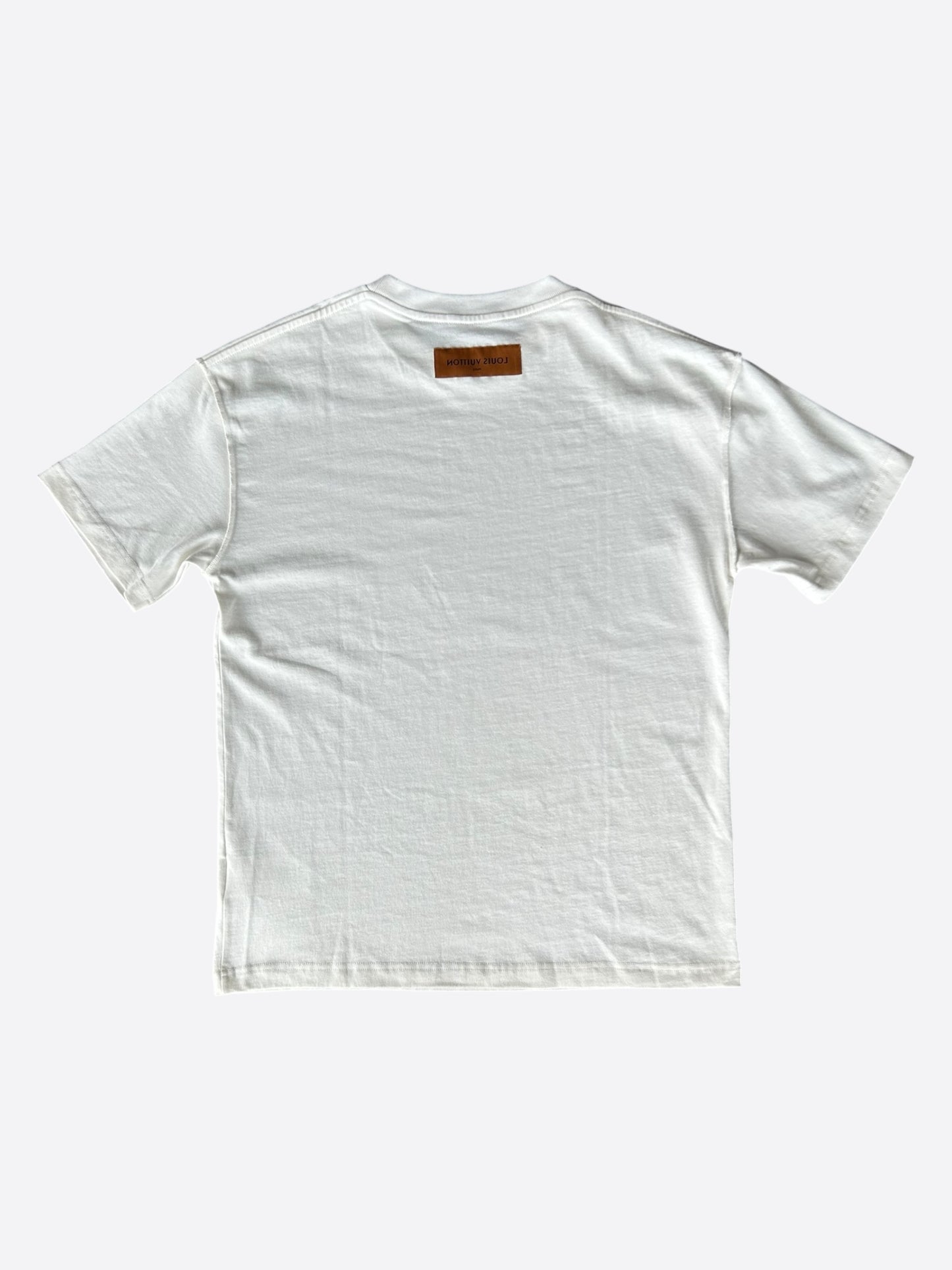 Louis Vuitton White Rainbow Logo T-Shirt