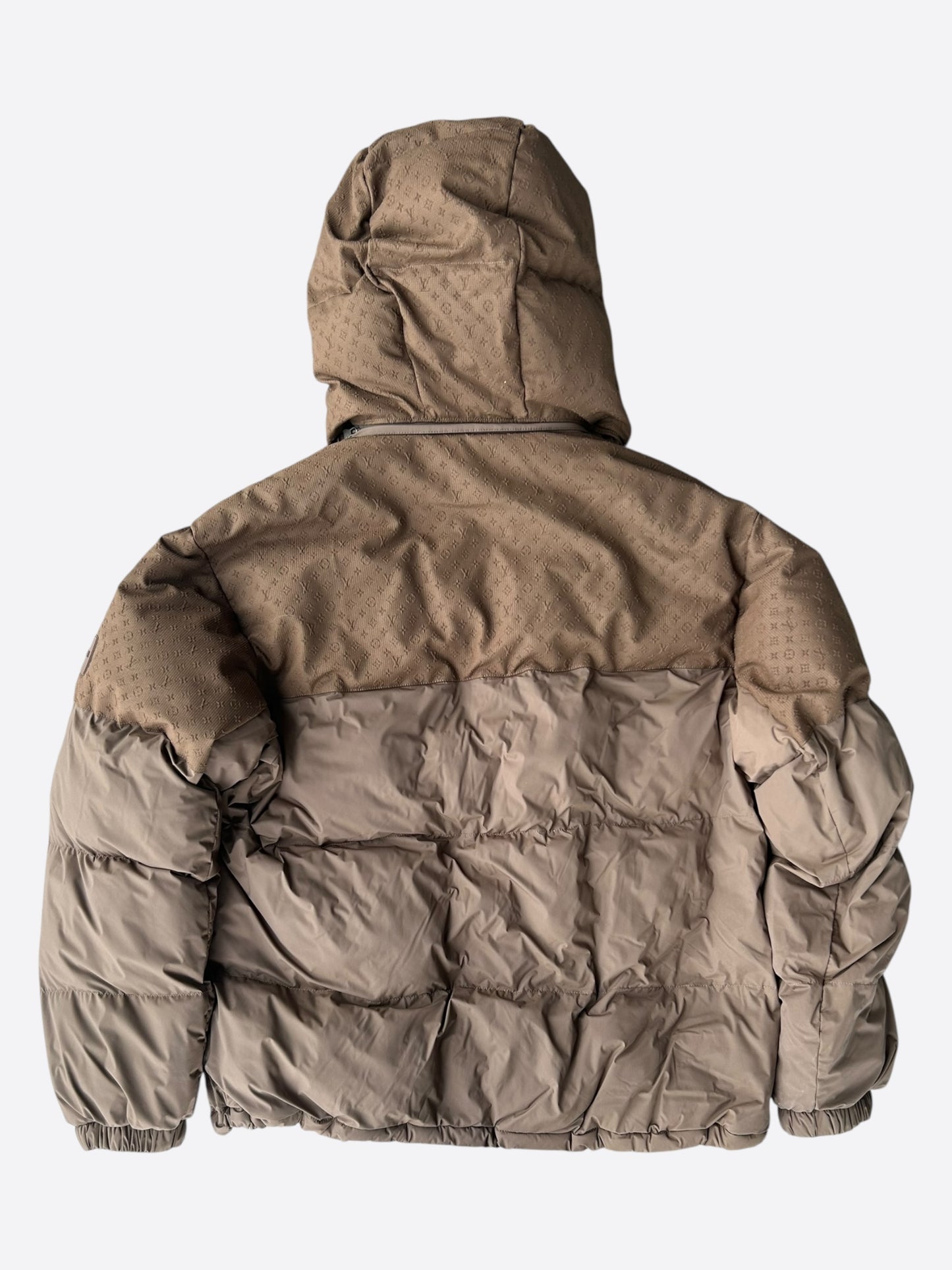 Louis Vuitton Brown Monogram Puffer Jacket