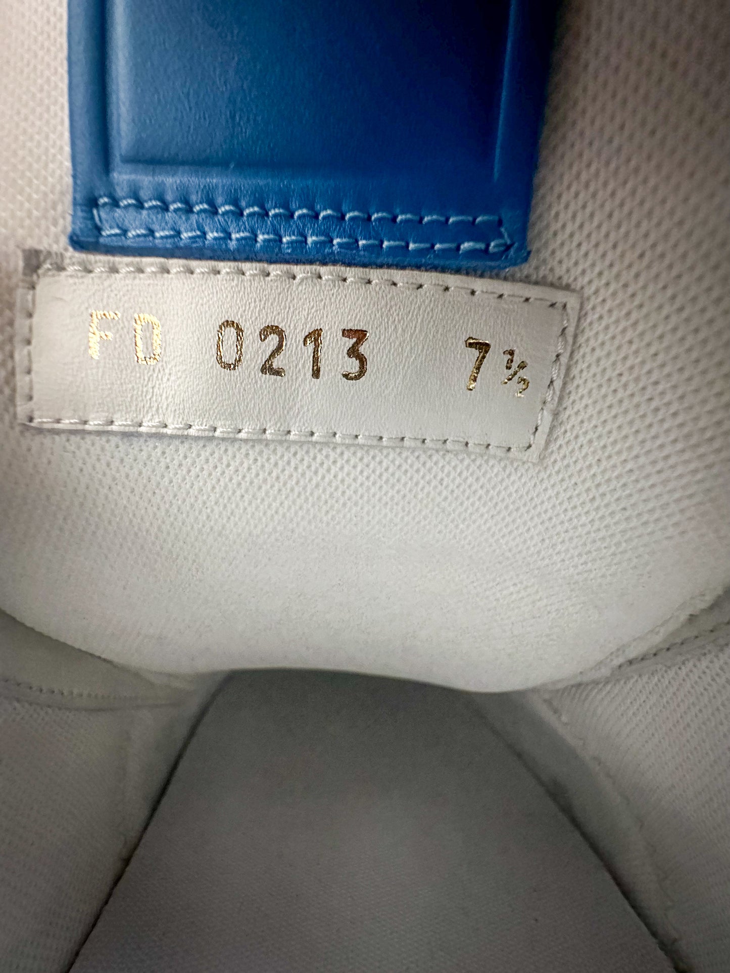 Louis Vuitton Yayoi Kusama White & Blue Polka Dot Trainers