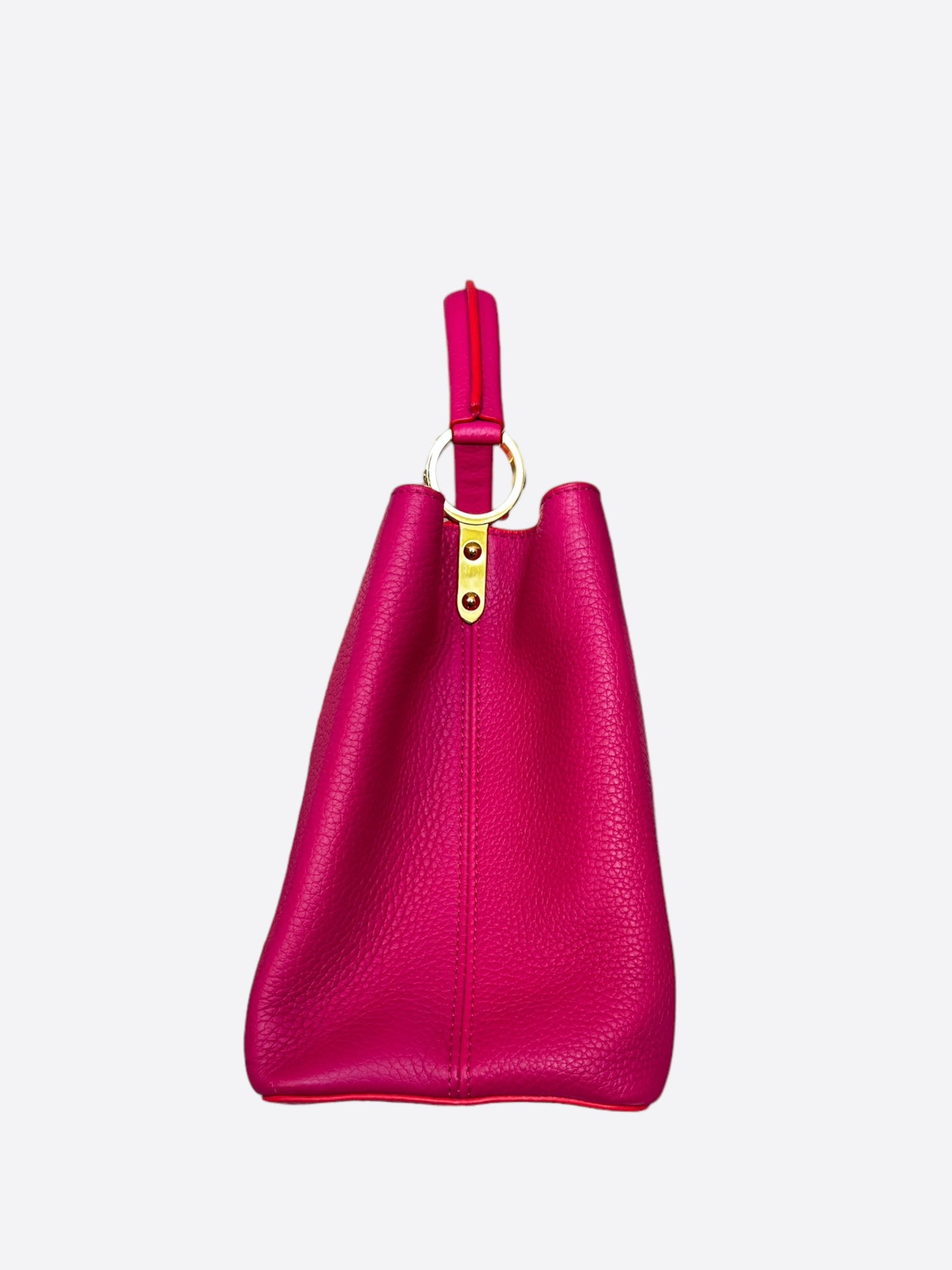 Louis Vuitton Pink Taurillon Capucines MM