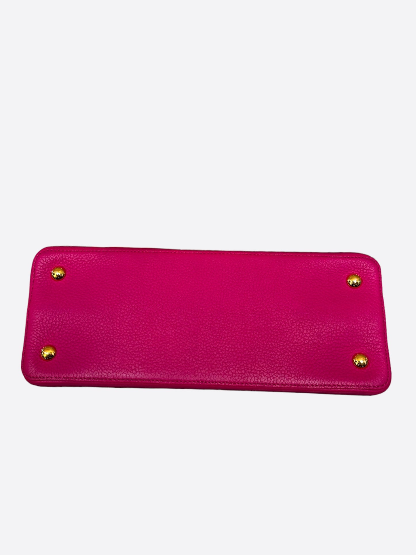 Louis Vuitton Pink Taurillon Capucines MM