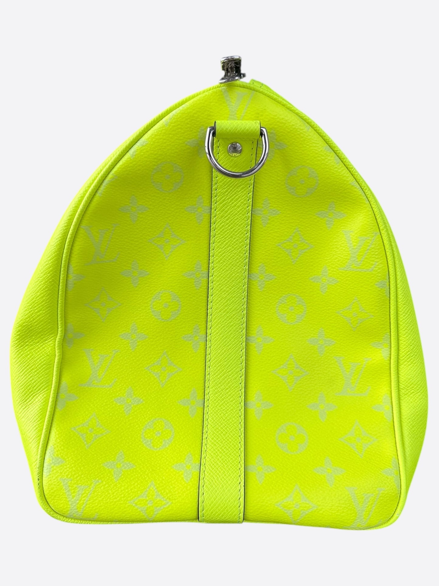 Louis Vuitton Yellow Taigarama Monogram Keepall 50