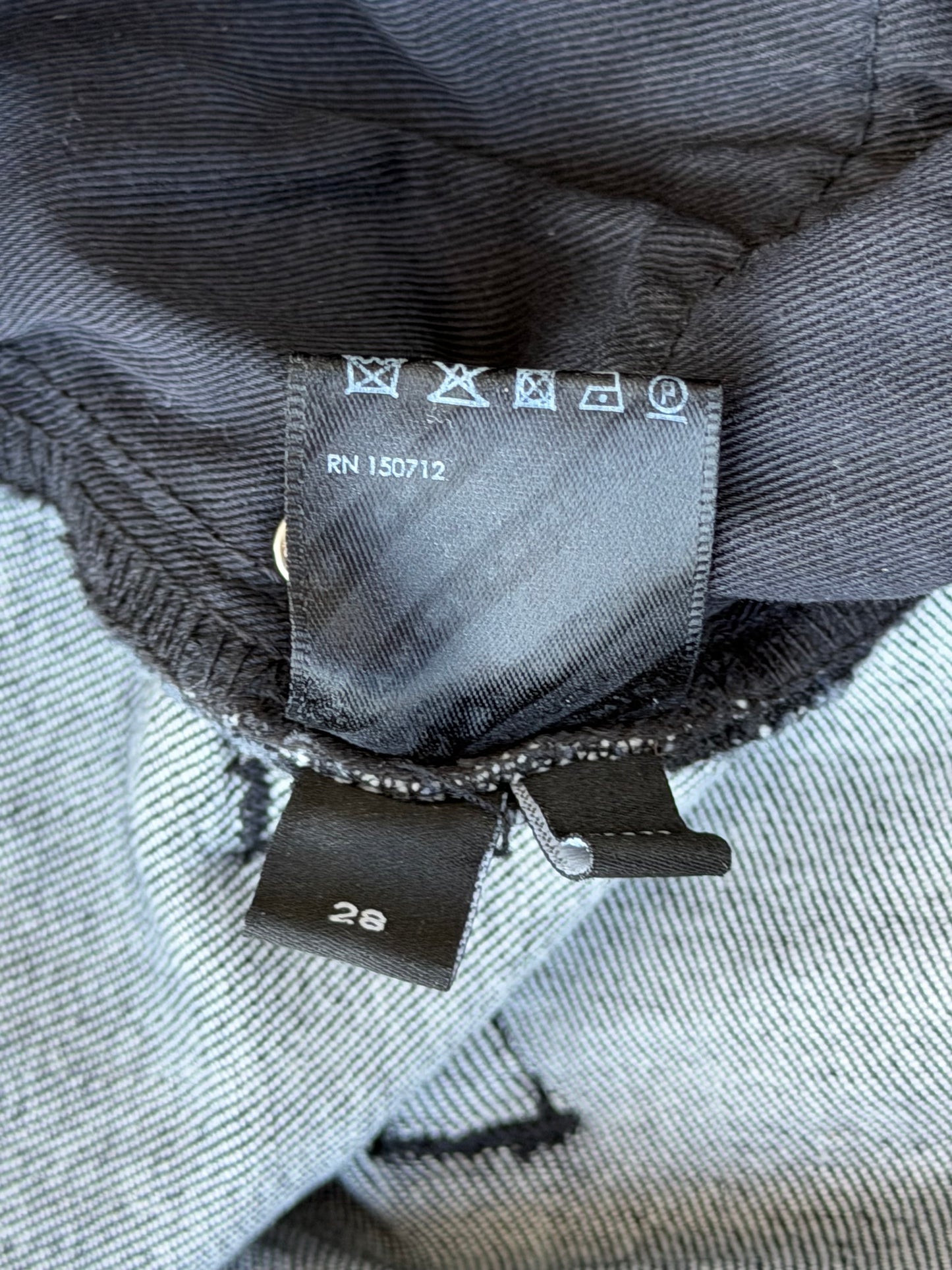 Amiri Grey & Black Patch MX1 Jeans