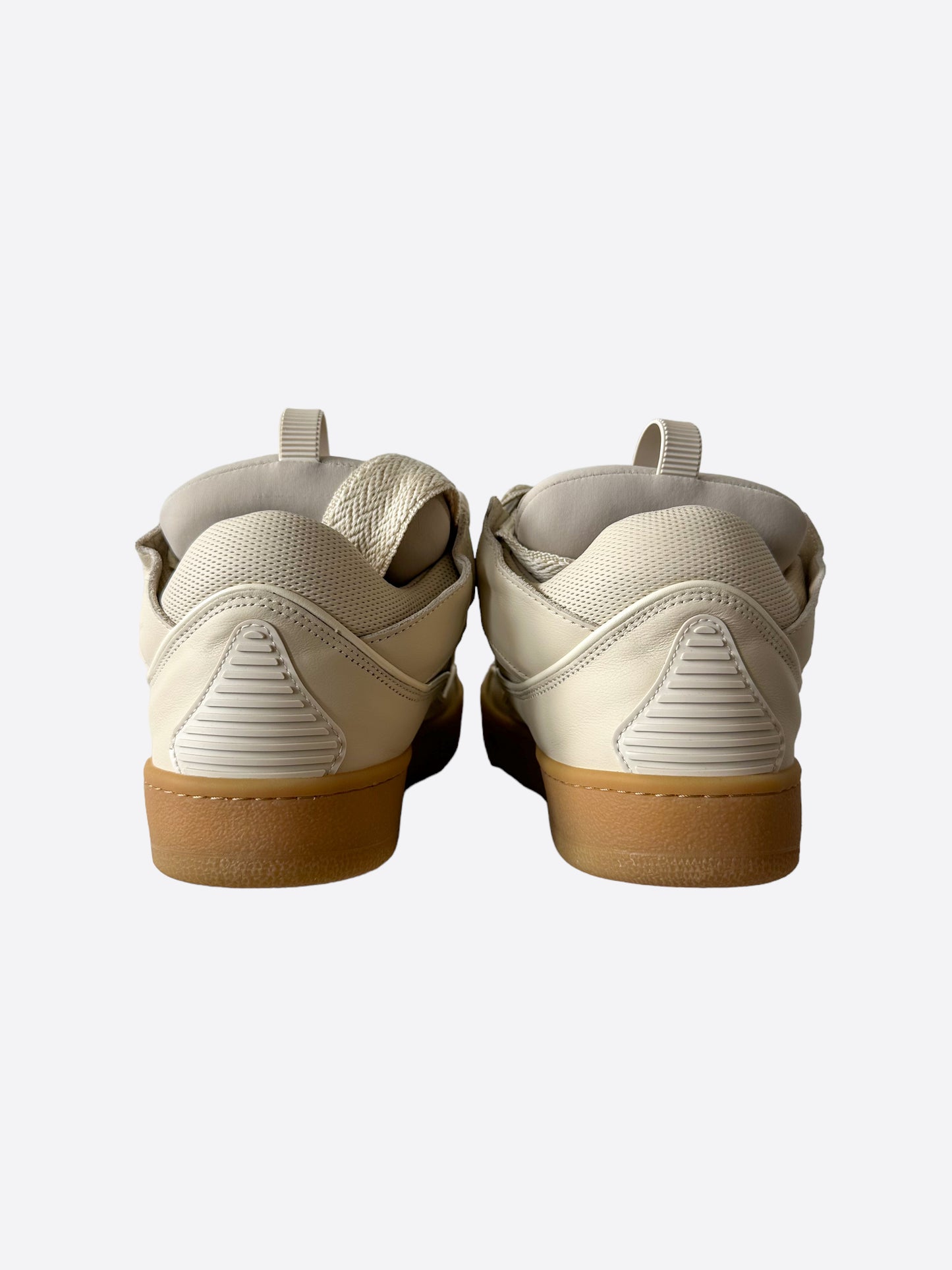 Lanvin Tan Curb Oversized Sneakers