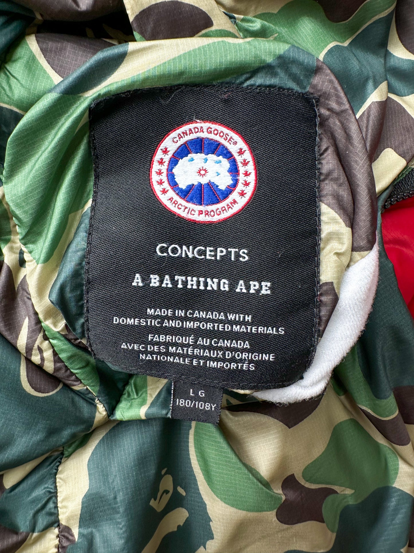 Canada Goose Bape Camo Reversible Shark Crofton Men's Jacket