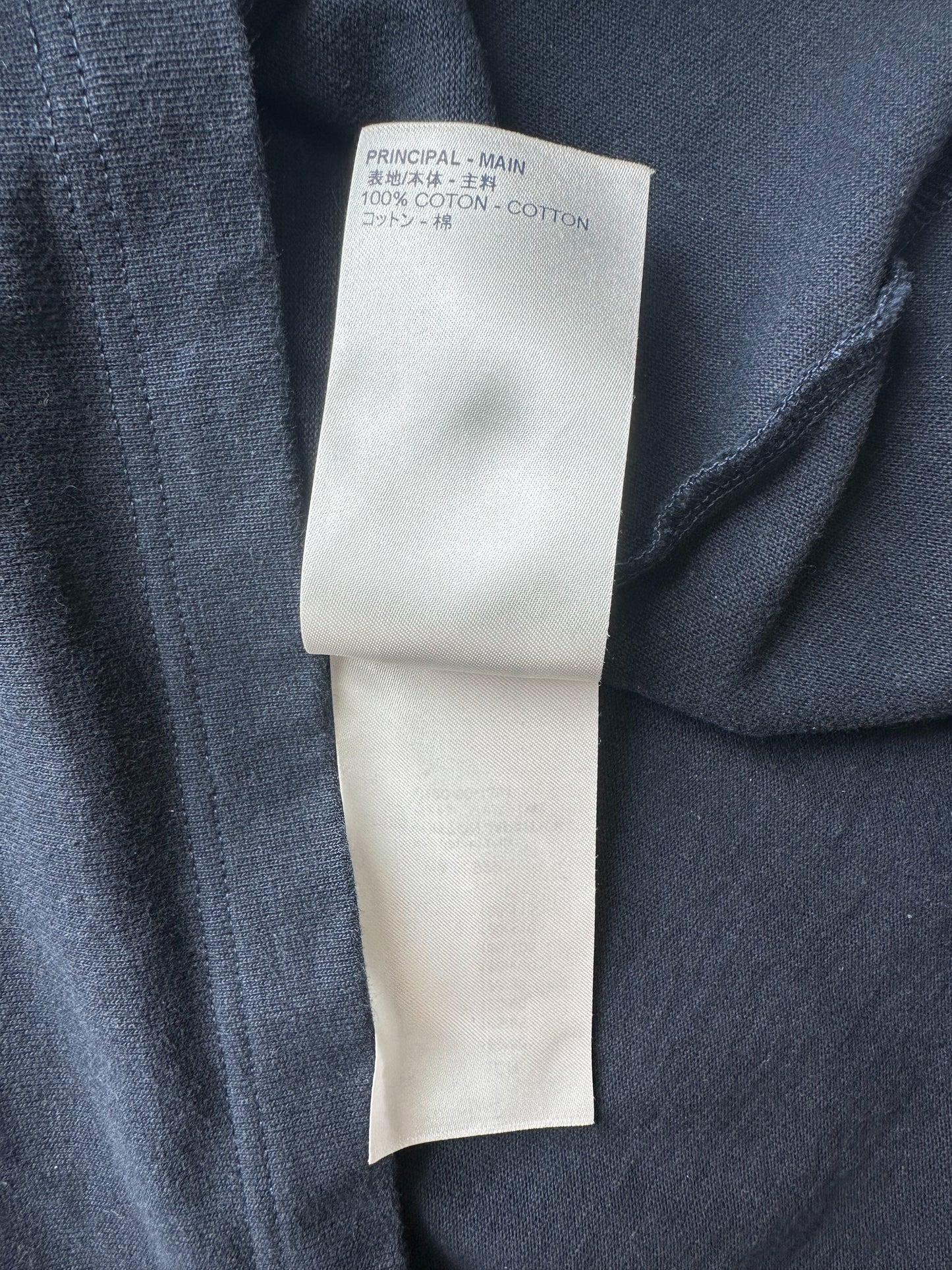 Louis Vuitton Navy & White Flower Logo Embroidered T-Shirt