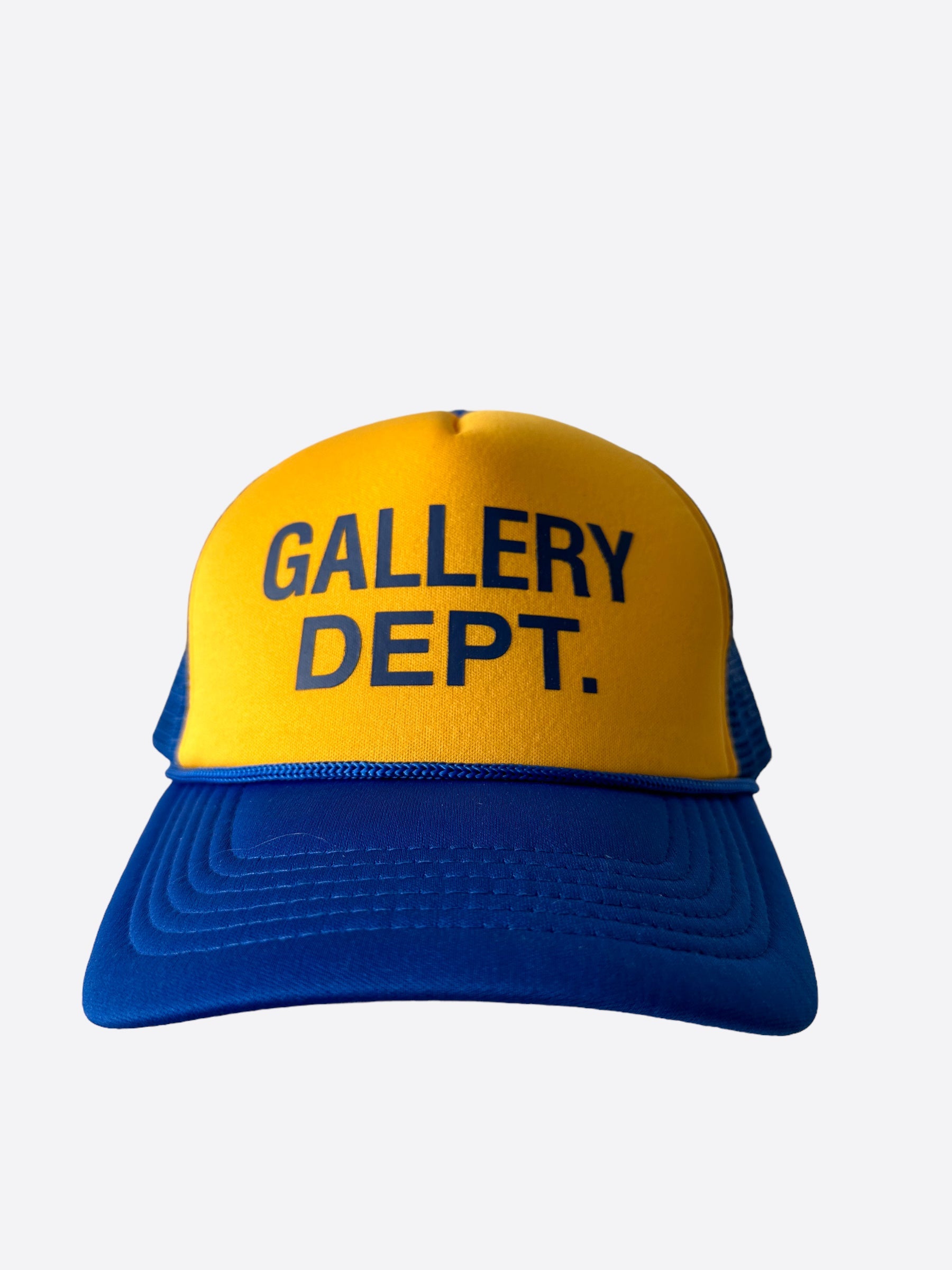 Gallery Dept Blue & Yellow Logo Trucker Hat