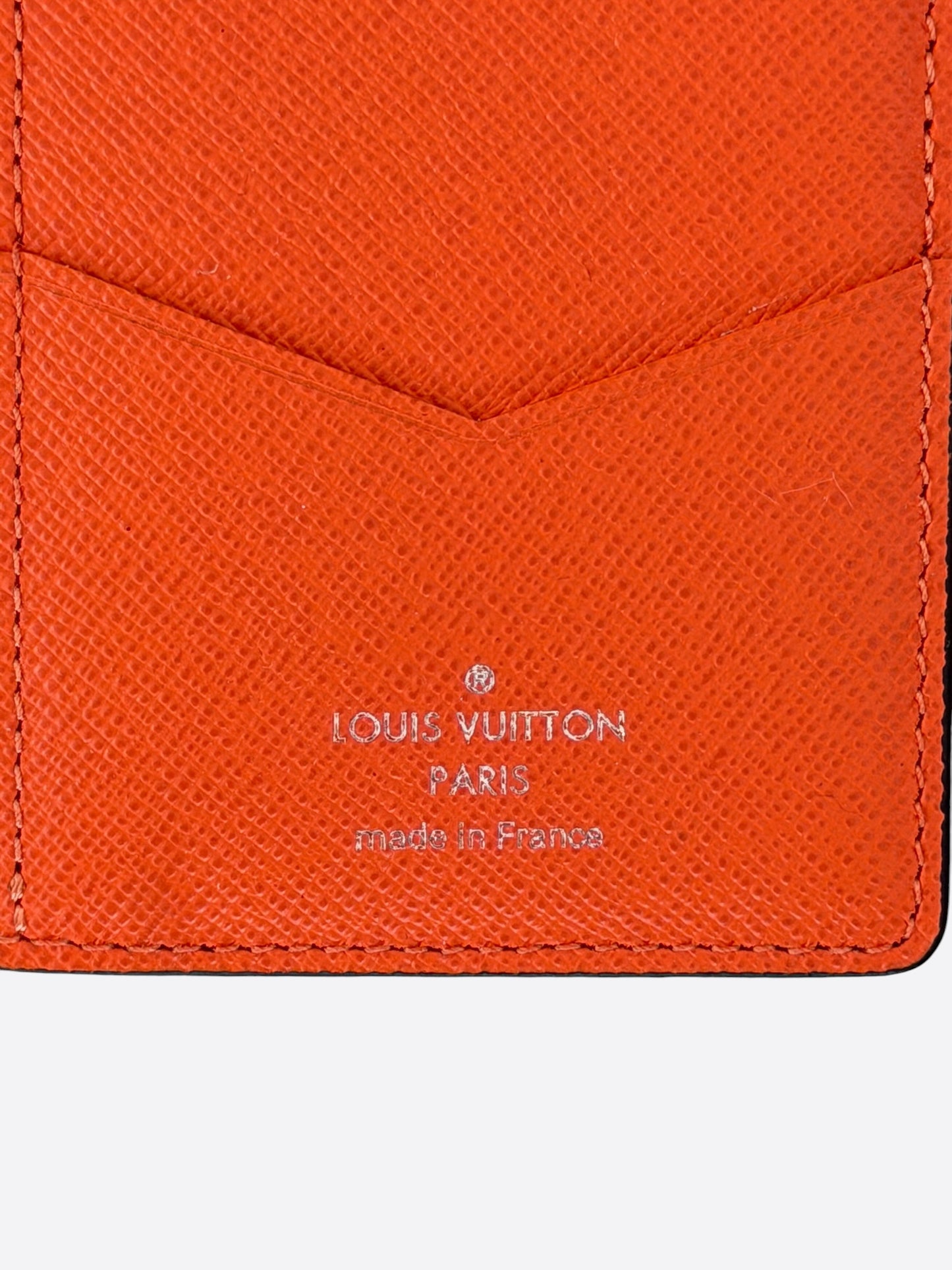Louis Vuitton Orange Taigarama Monogram Pocket Organizer