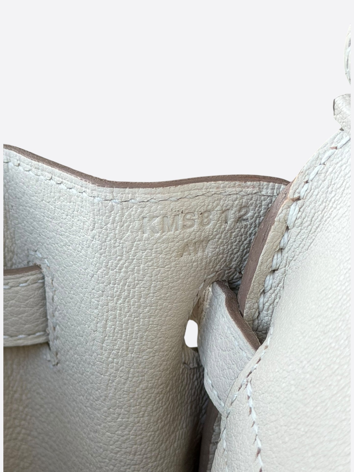 Hermes Craie Togo & Palladium Hardware Birkin 25