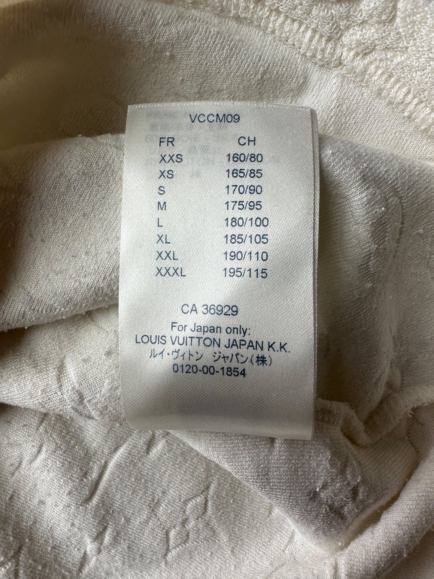 Louis Vuitton White Monogram Towel T-Shirt