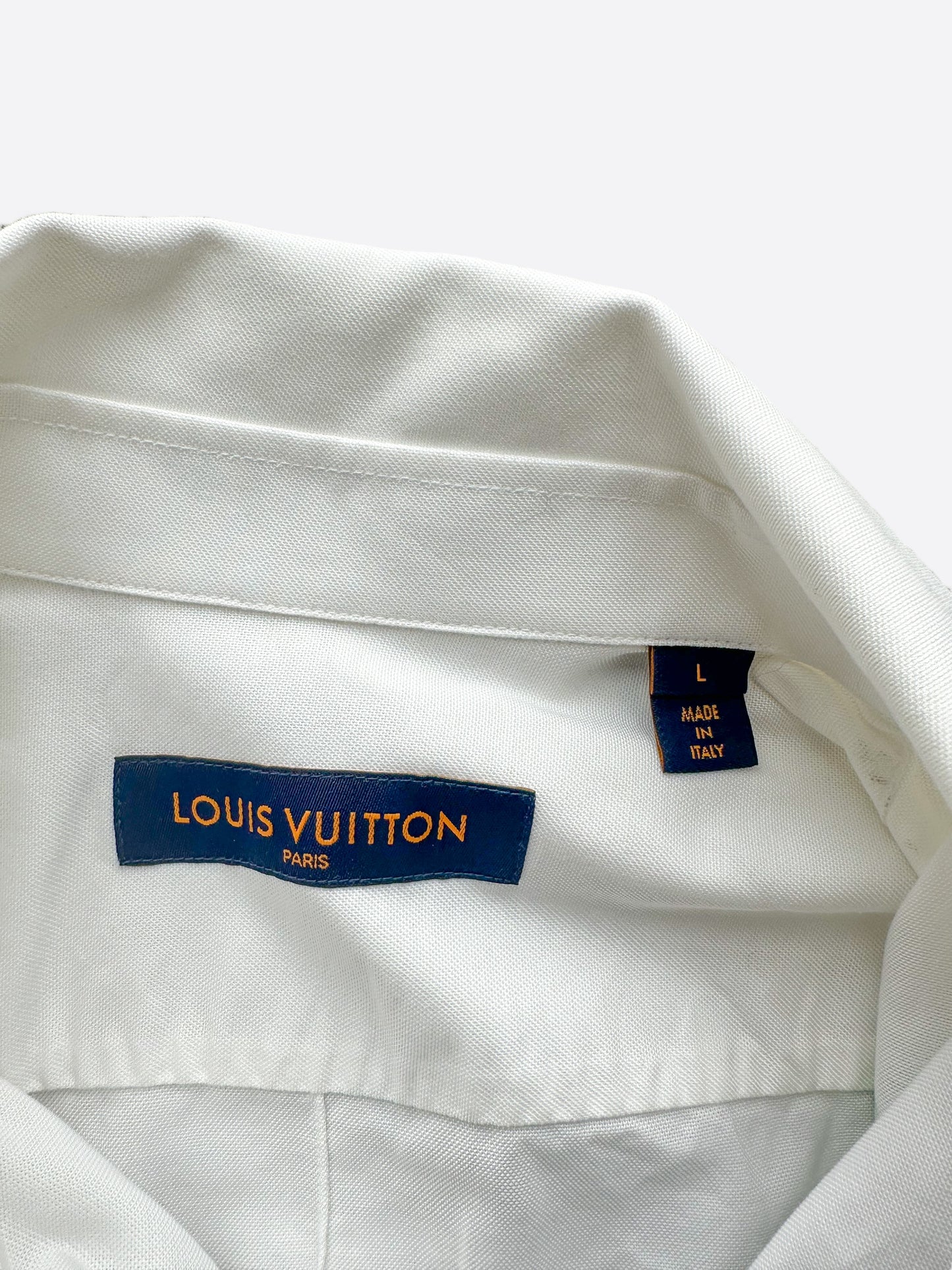Louis Vuitton White Alien Graphic Button Up Shirt