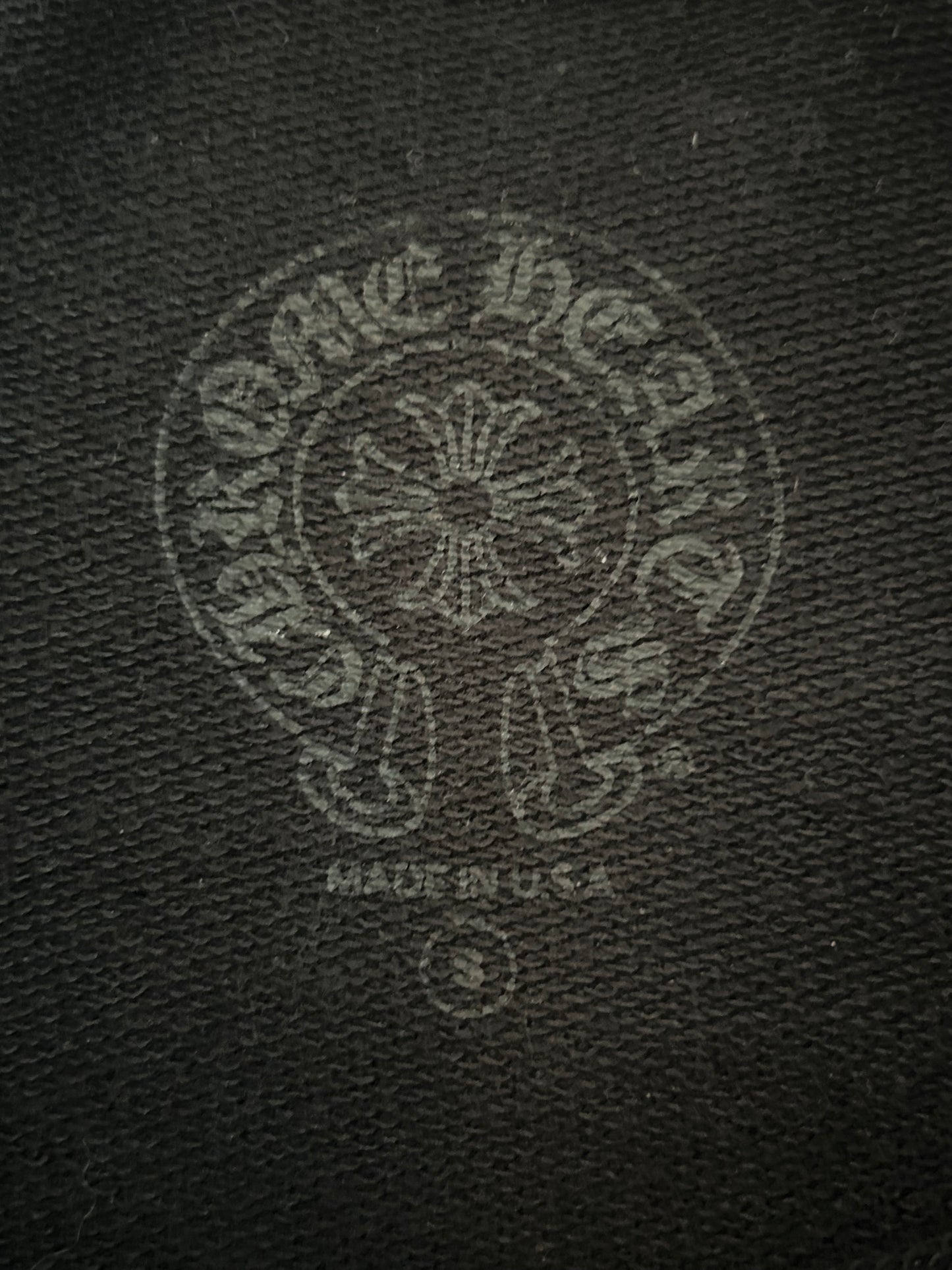 Chrome Hearts Black & White Cross Jacquard Horseshoe Logo Hoodie