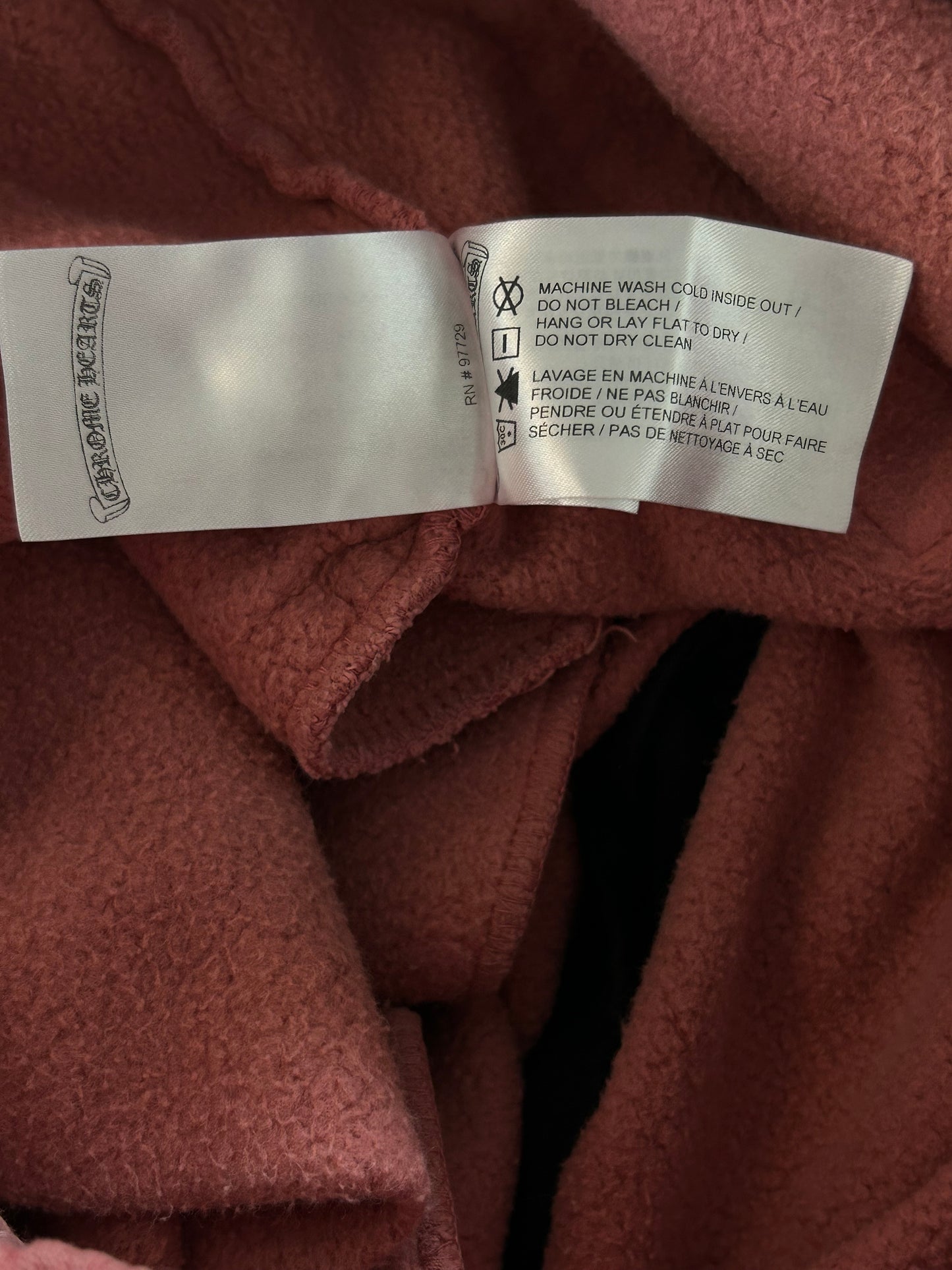 Chrome Hearts Drake Red & White Certified Chrome Cross Logo Sweatpants