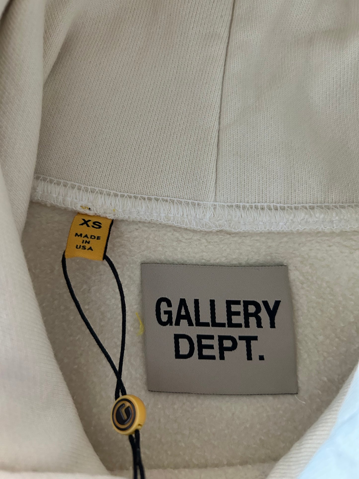 Gallery Dept Cream Boxing Gloves Logo Hoodie